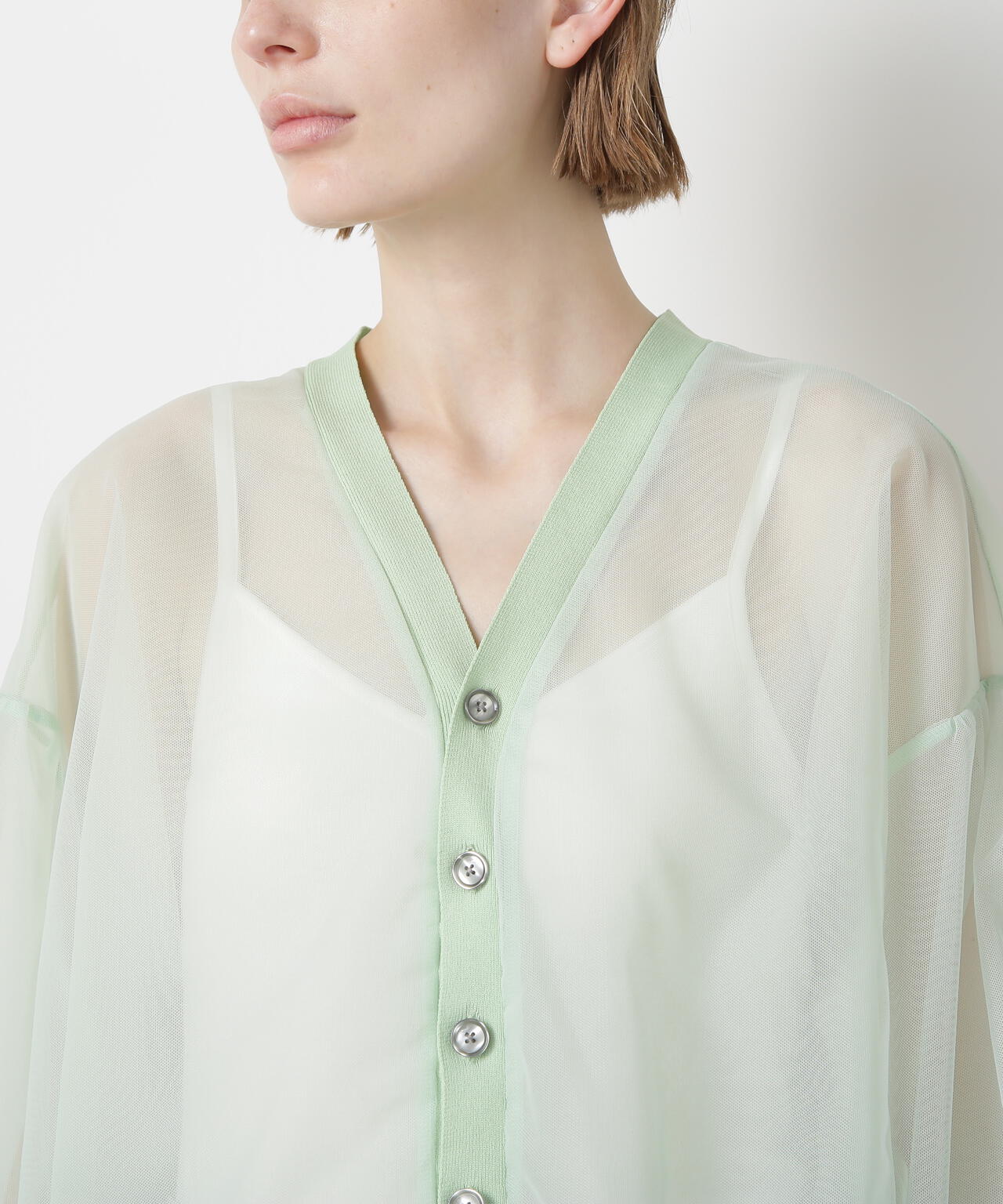 Tulle Organdy Cardigan Blouse | STUMBLY（スタンブリー） ｜【公式