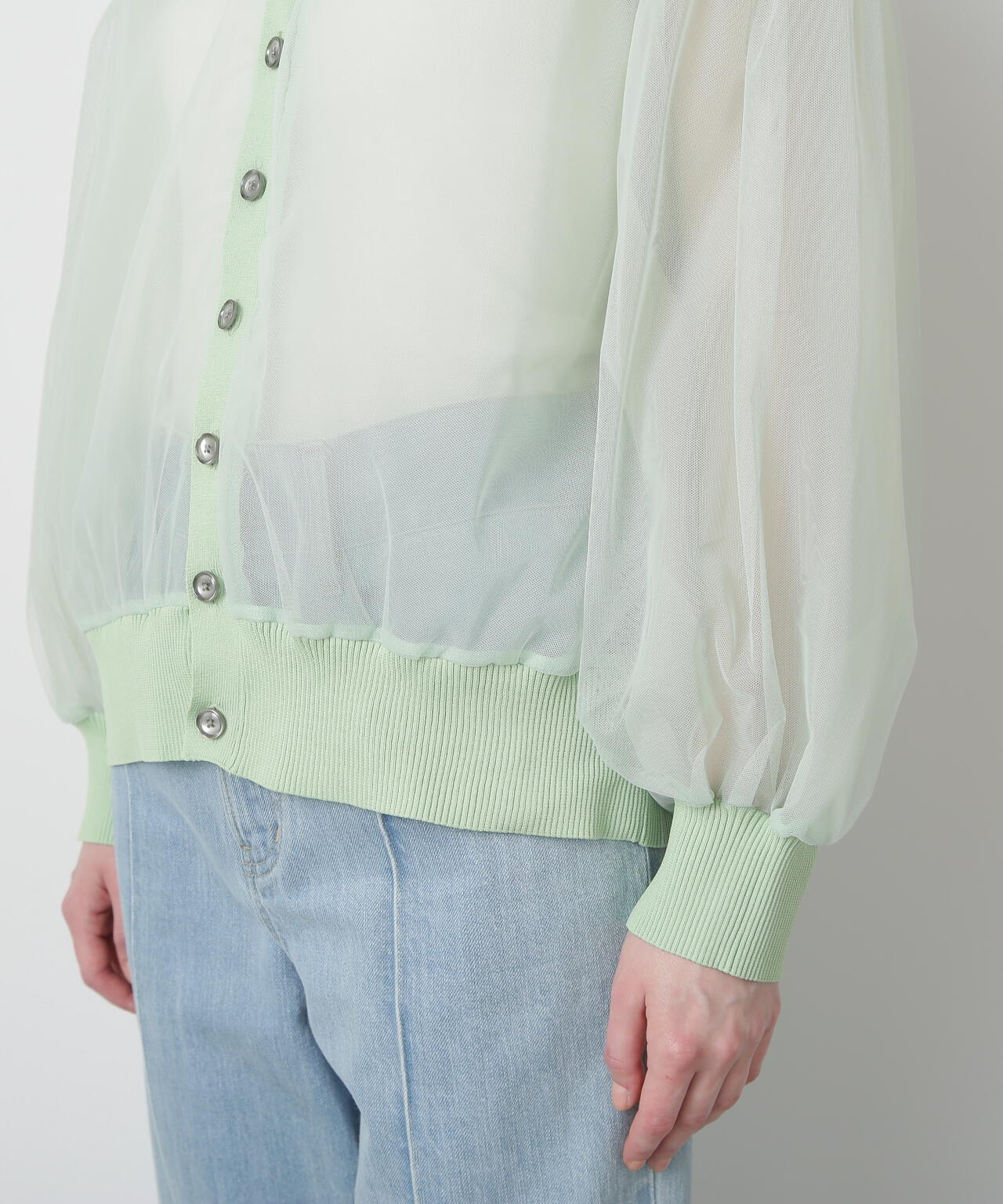 Tulle Organdy Cardigan Blouse | STUMBLY（スタンブリー） ｜【公式