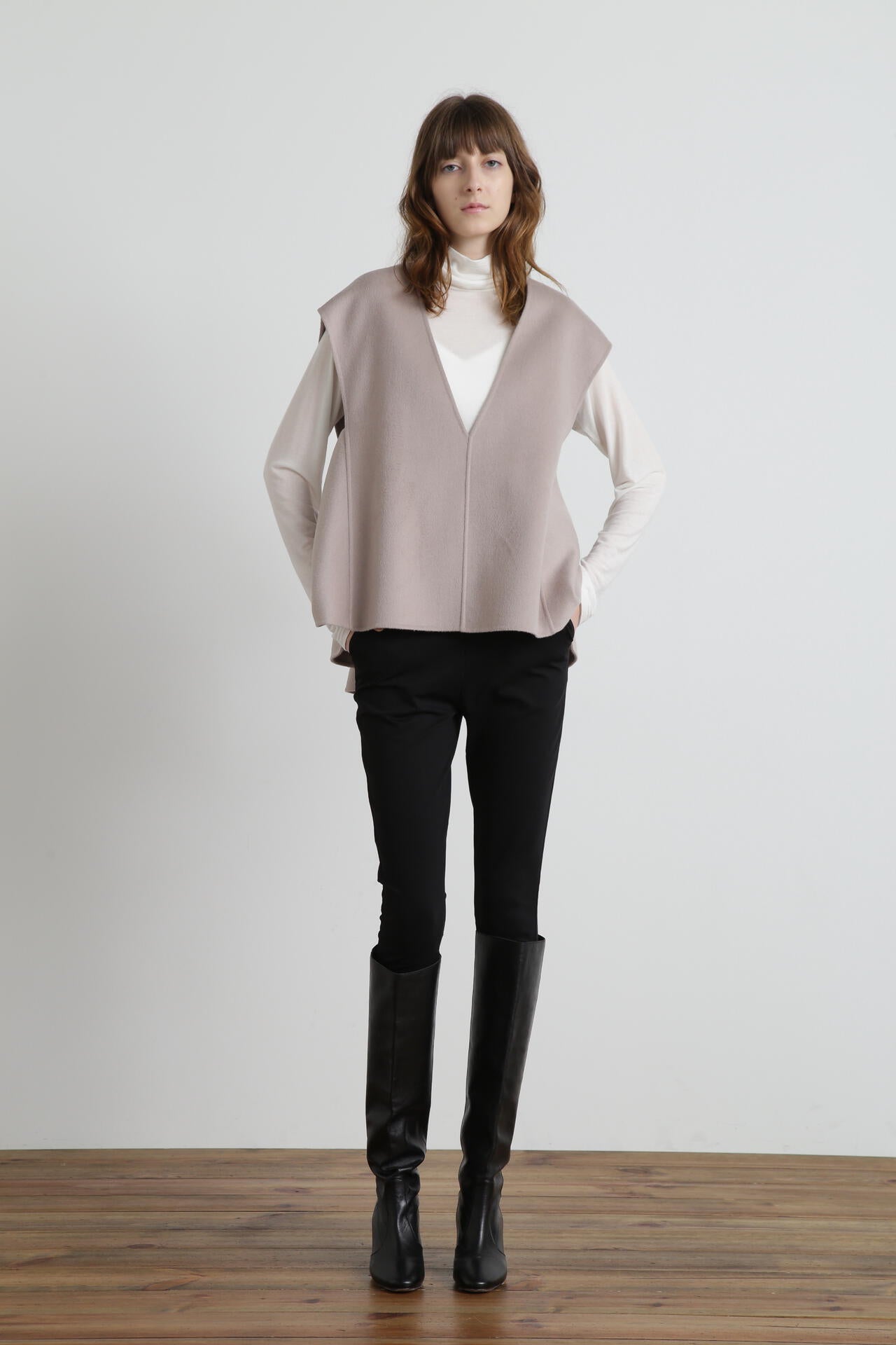 Back Peplum Gilet BL