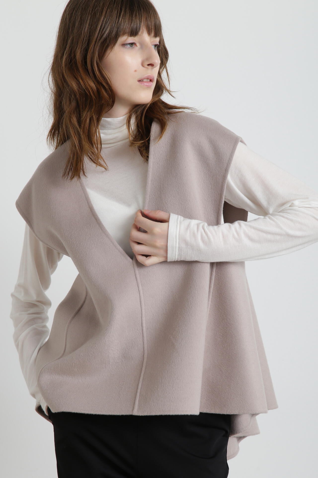 Back Peplum Gilet BL