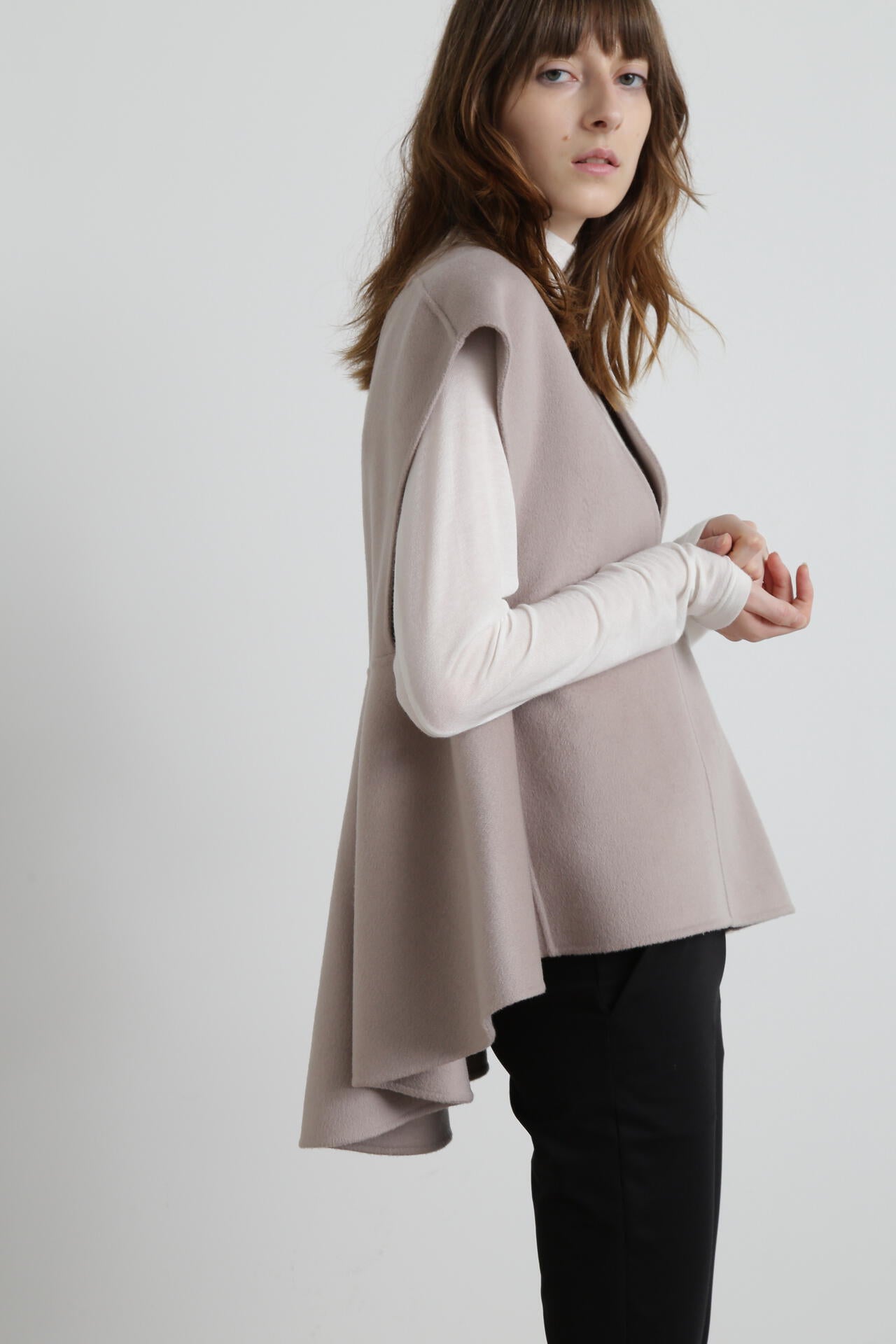 Back Peplum Gilet BL