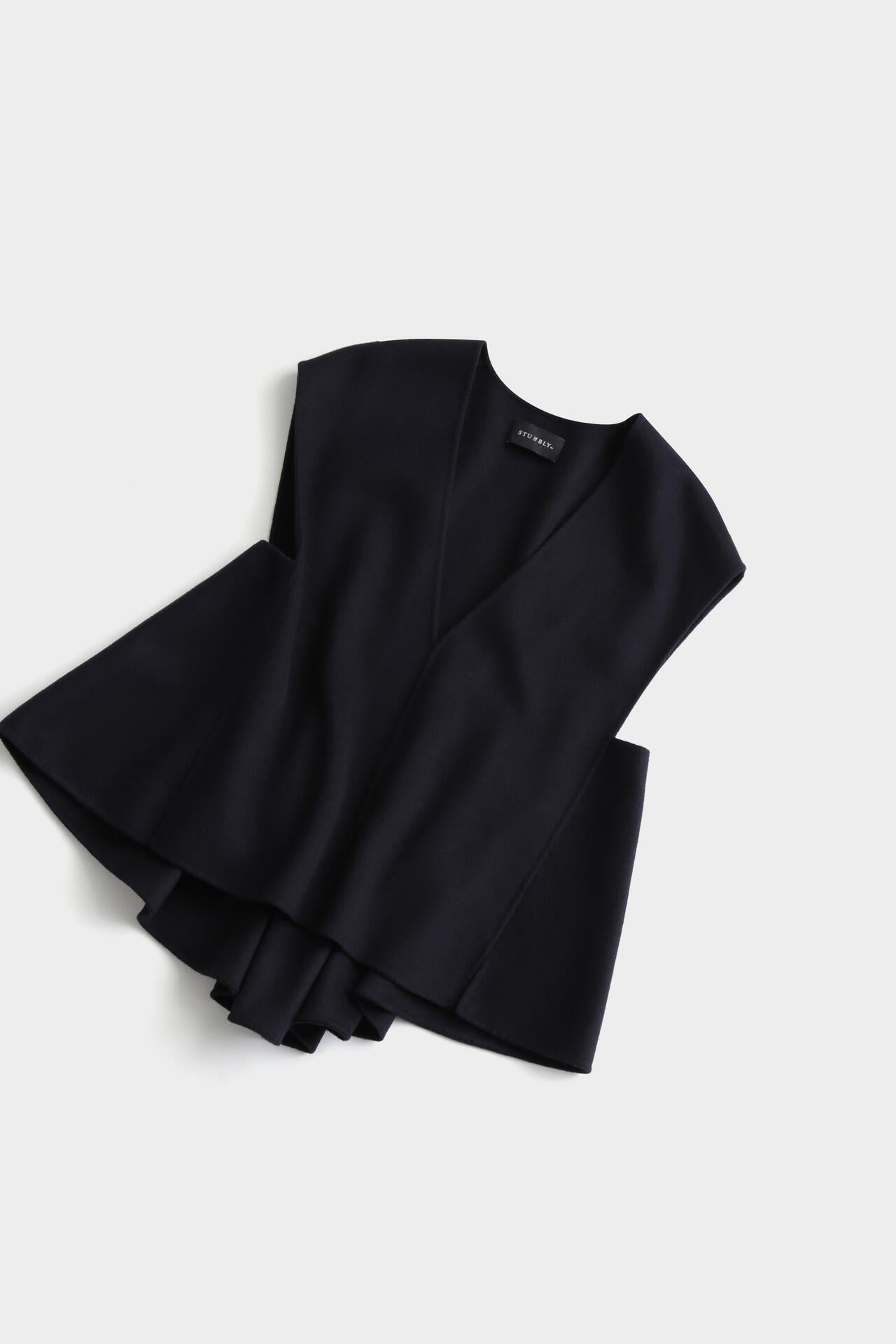 Back Peplum Gilet BL