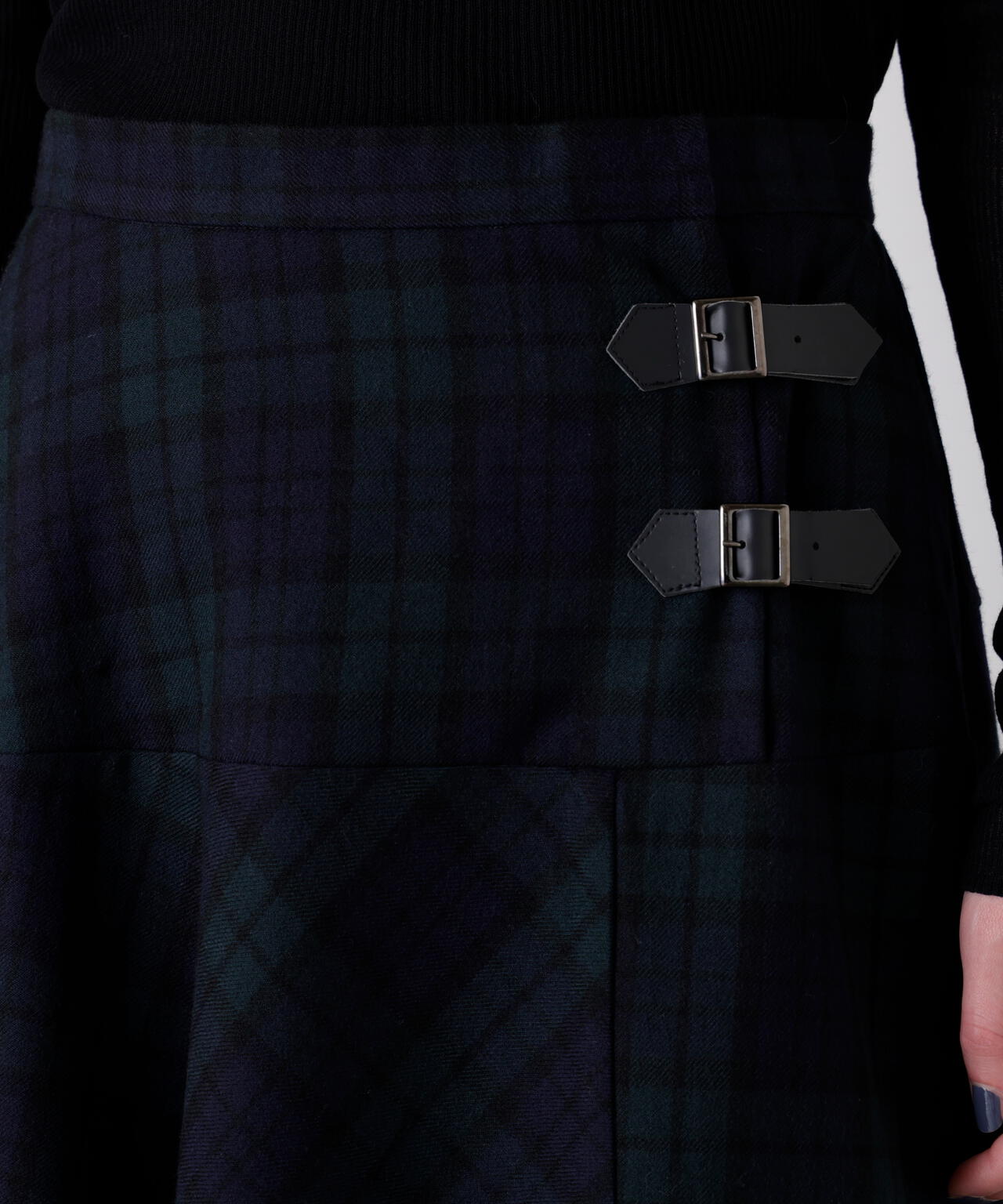 Sheer Combination Pattern Skirt