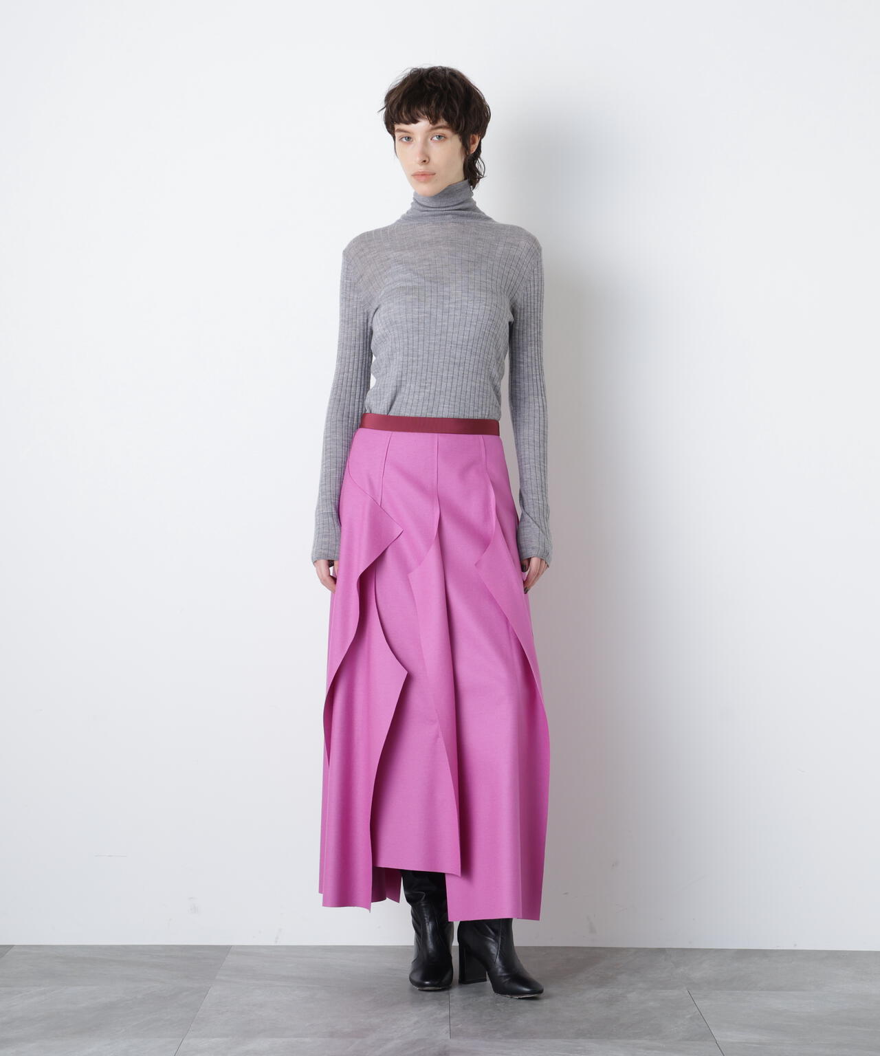 Jersey Melton Skirt