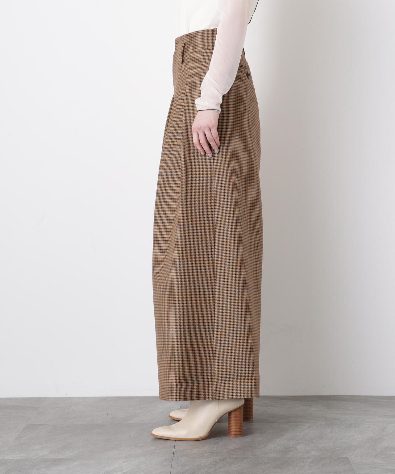 【GISELe 12月号掲載商品】Yarn Dyed Highwaist Pants