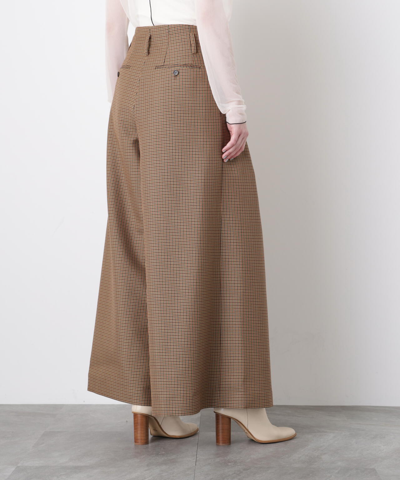【GISELe 12月号掲載商品】Yarn Dyed Highwaist Pants