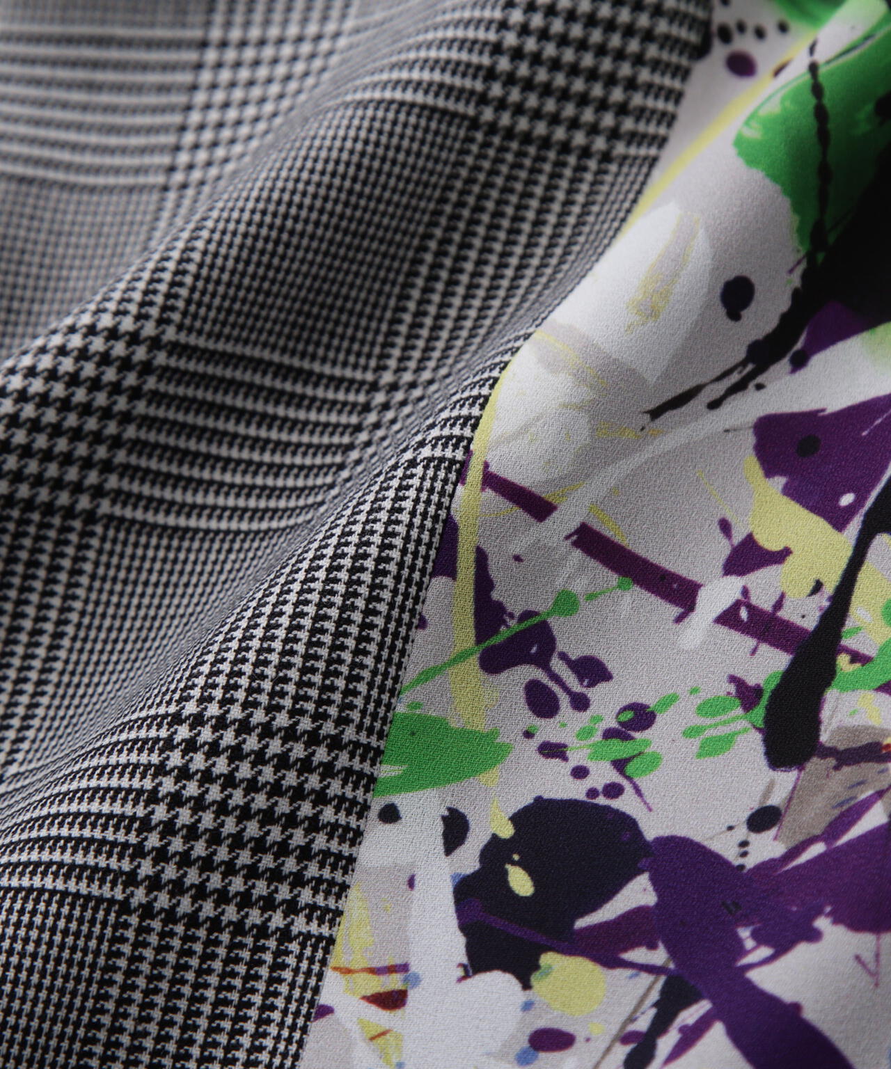 Printed Combination Wide Pants