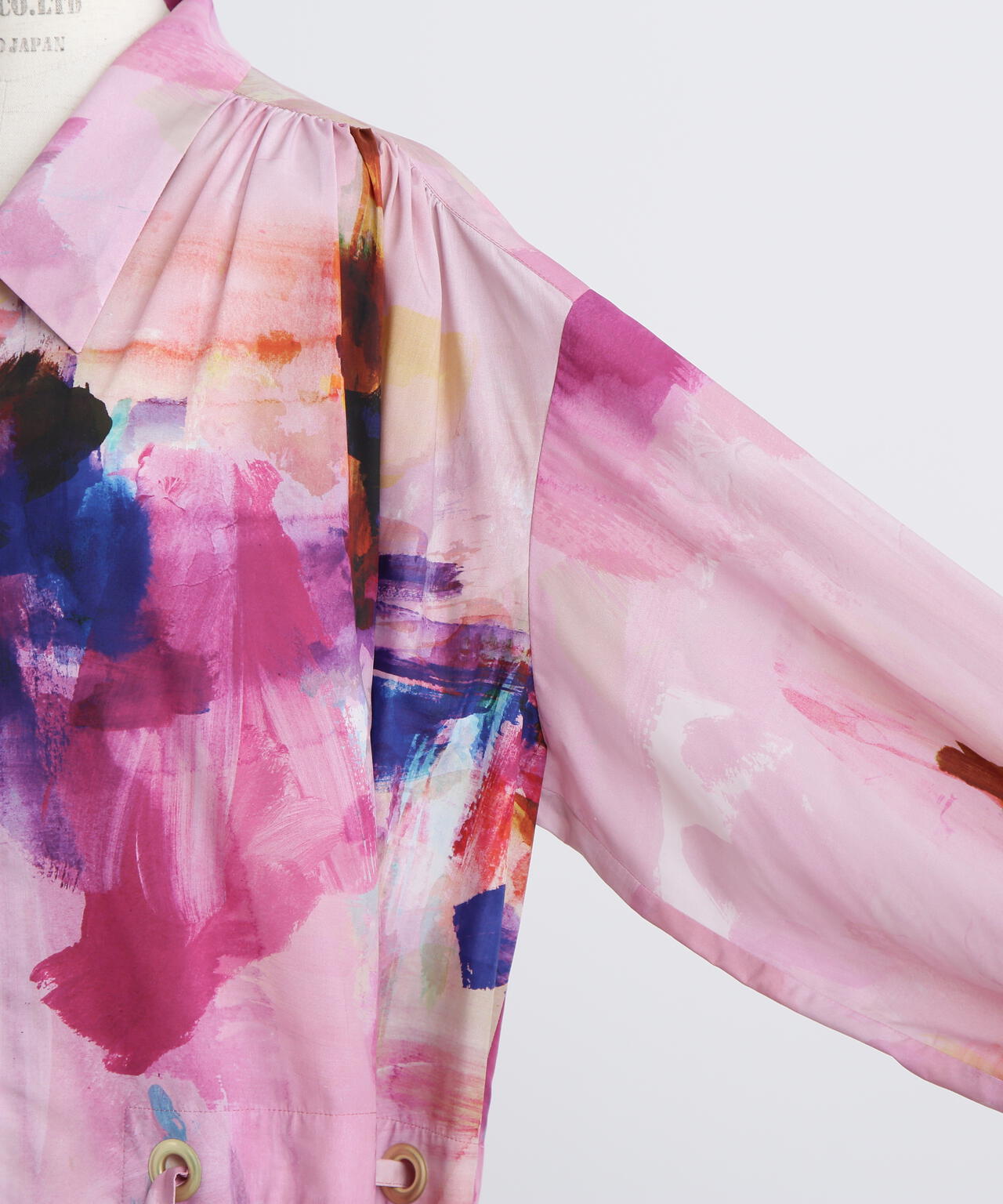 Art Printed Shirt Dress