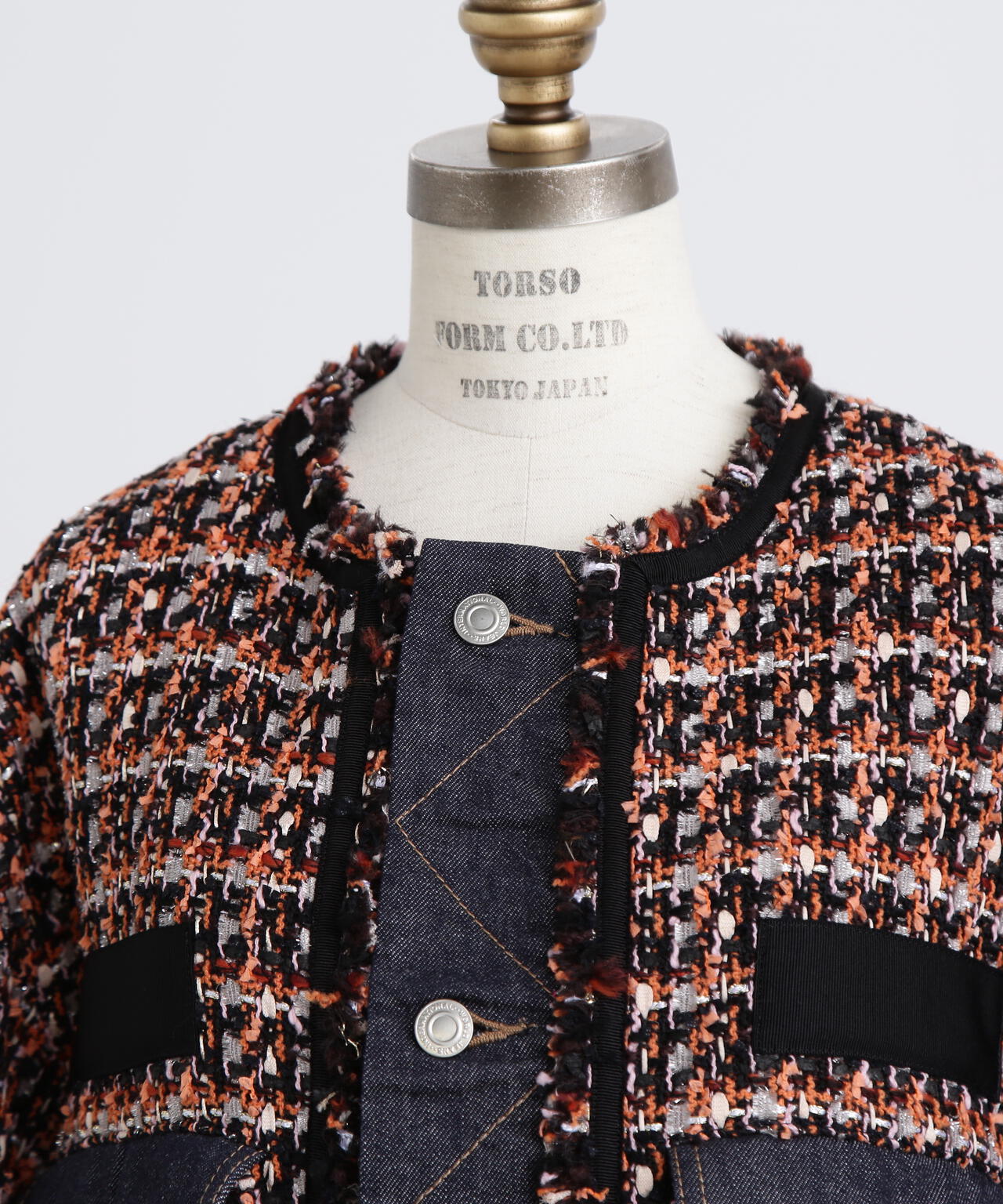 Tweed/Denim Combi JK