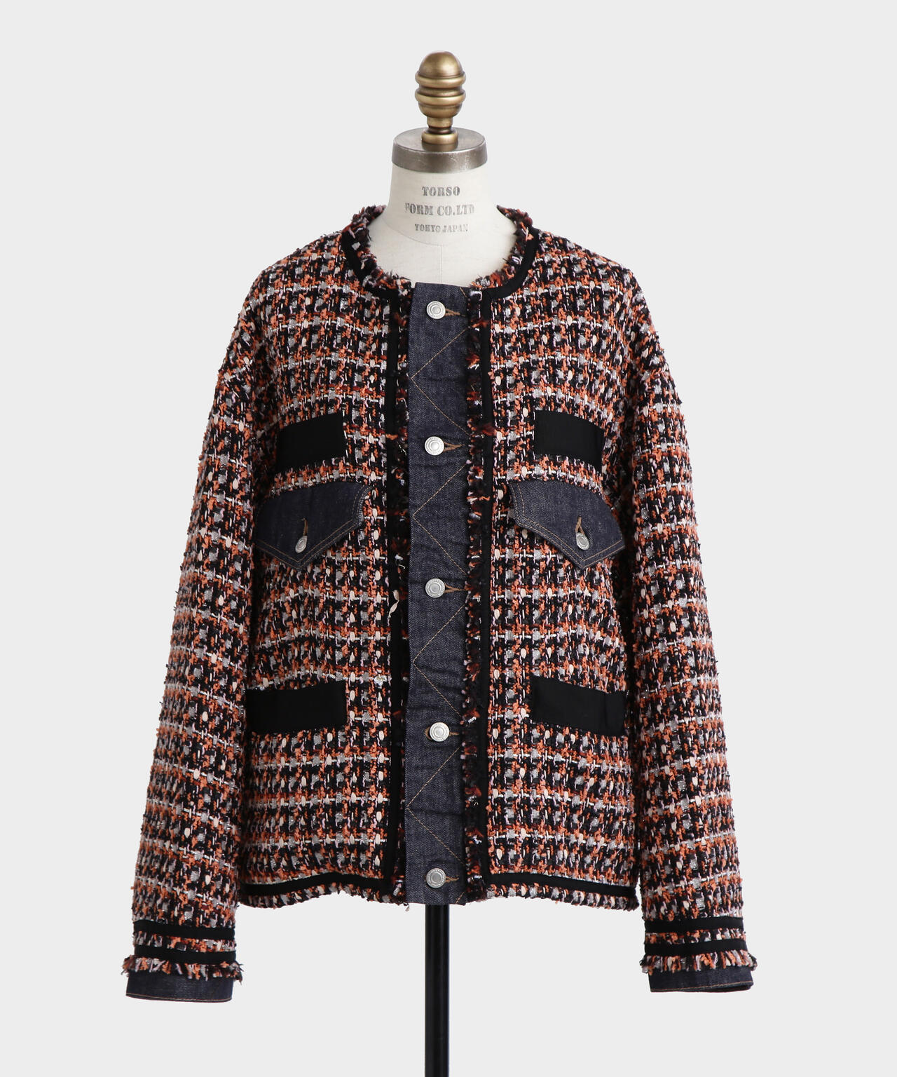 Tweed/Denim Combi JK