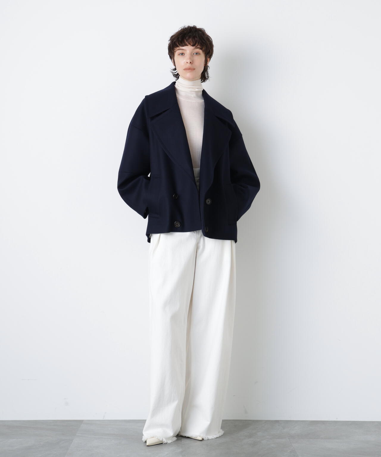 Big Silhouette Pea Jacket