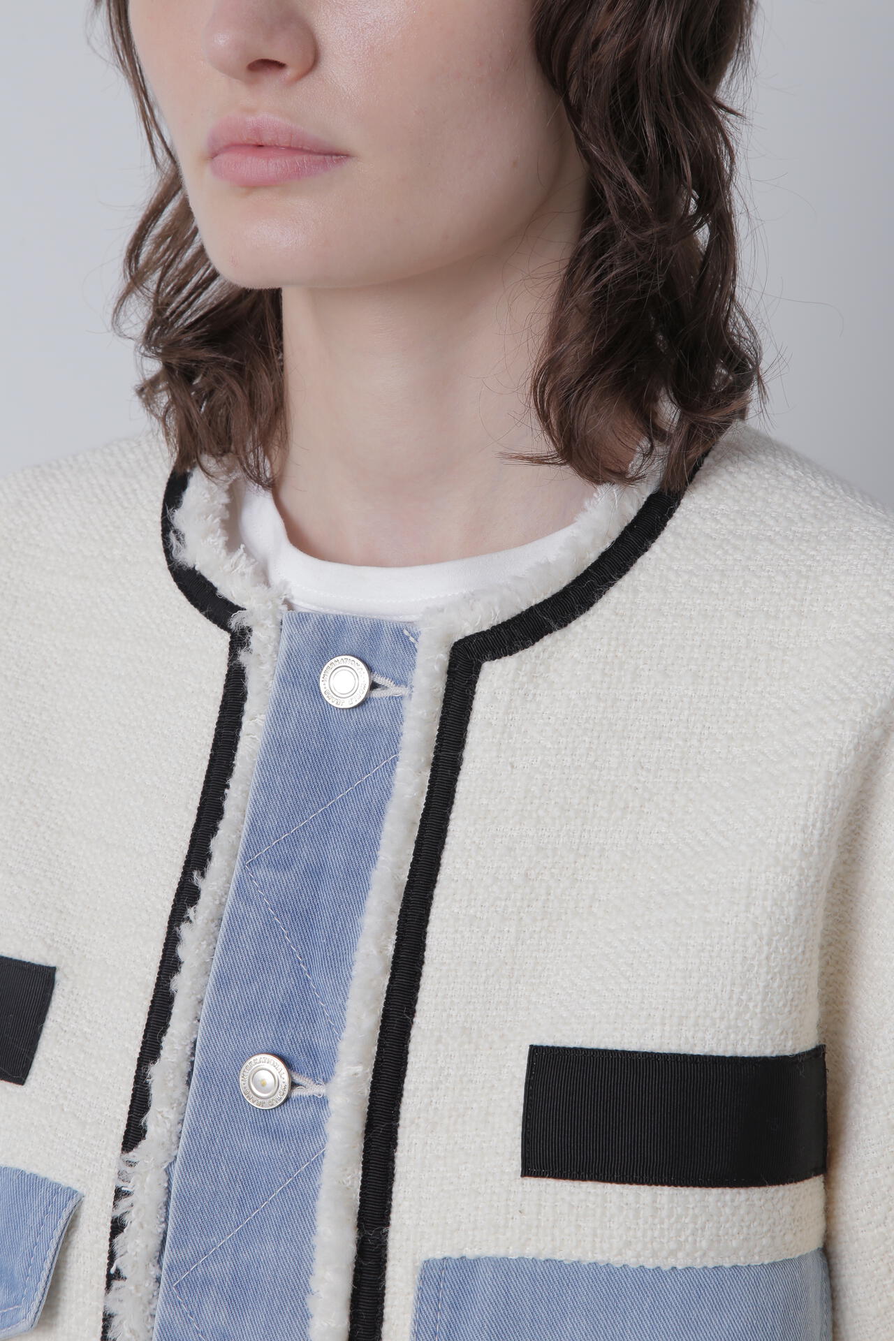 Tweed/Denim Combi JK