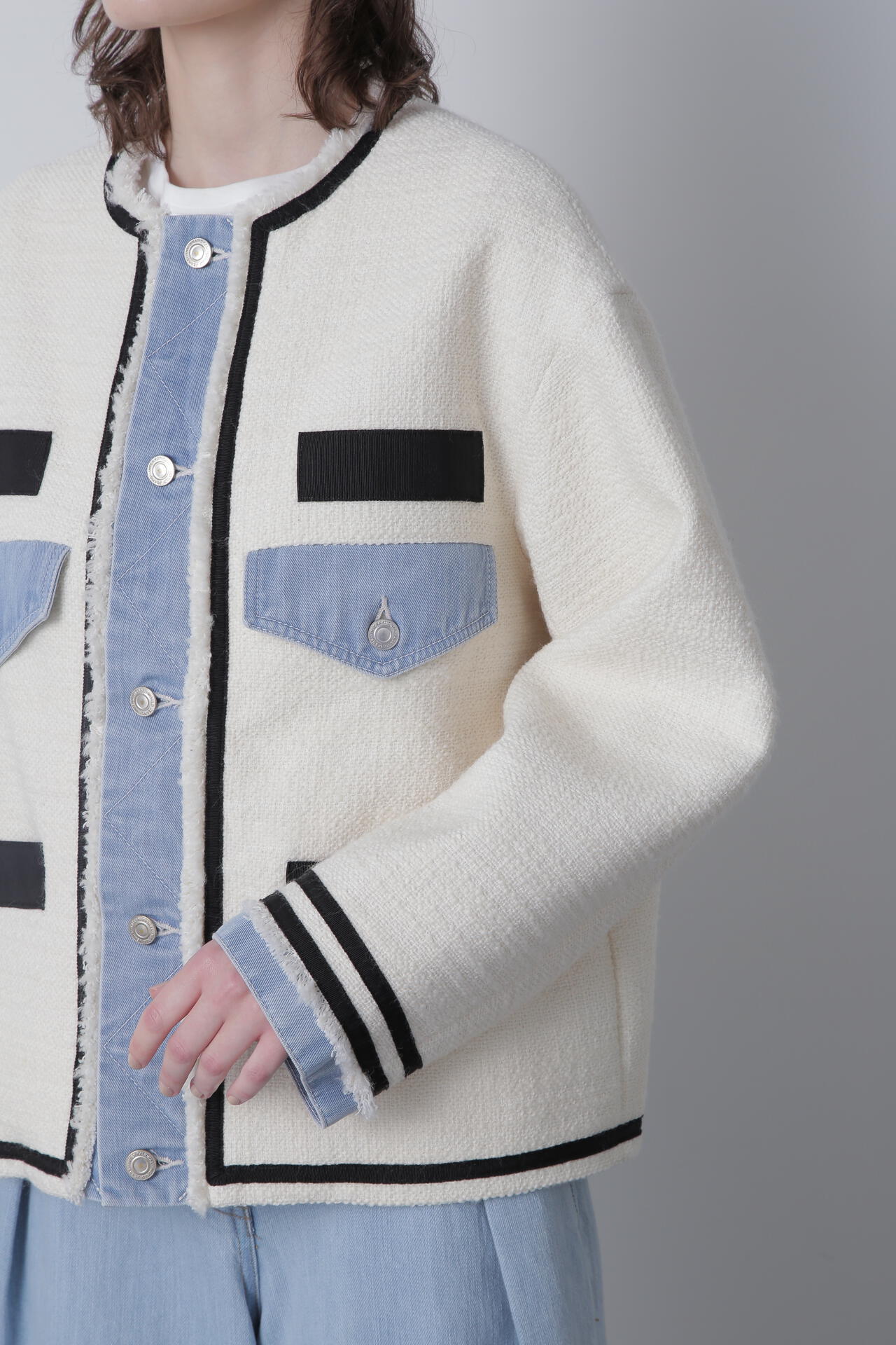 Tweed/Denim Combi JK