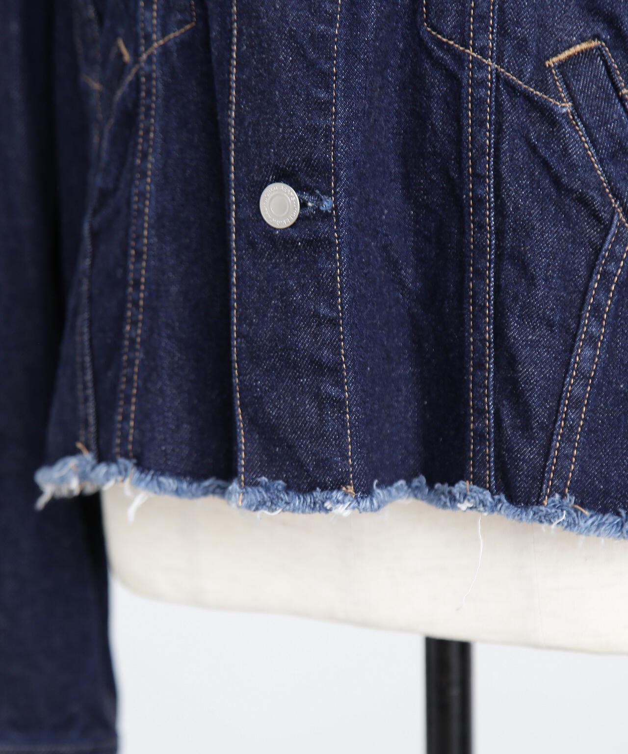 Fur Trim Combination Denim JK