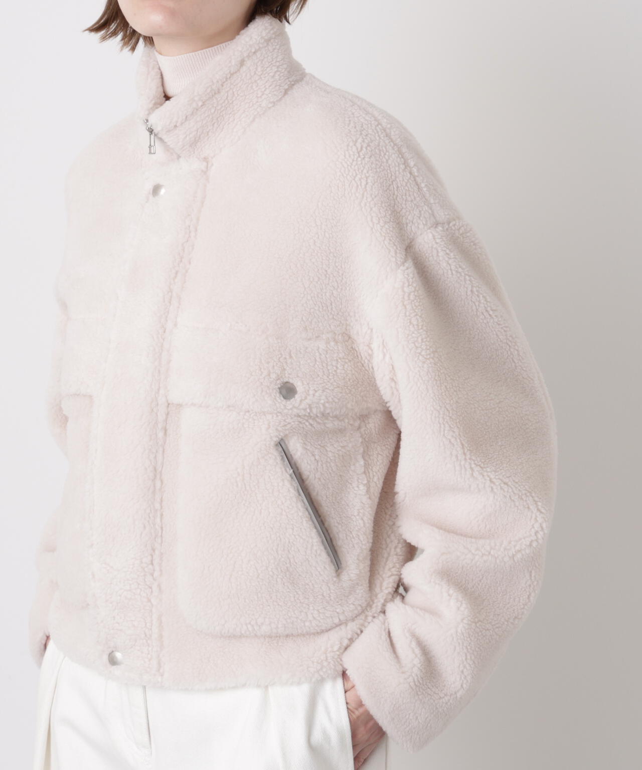 【CLASSY 1月号掲載商品】Boa Stand Zip Up Jacket