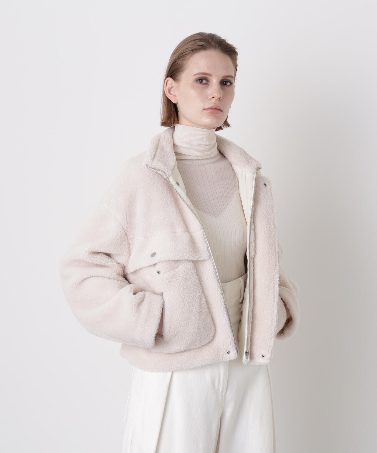 【CLASSY 1月号掲載商品】Boa Stand Zip Up Jacket