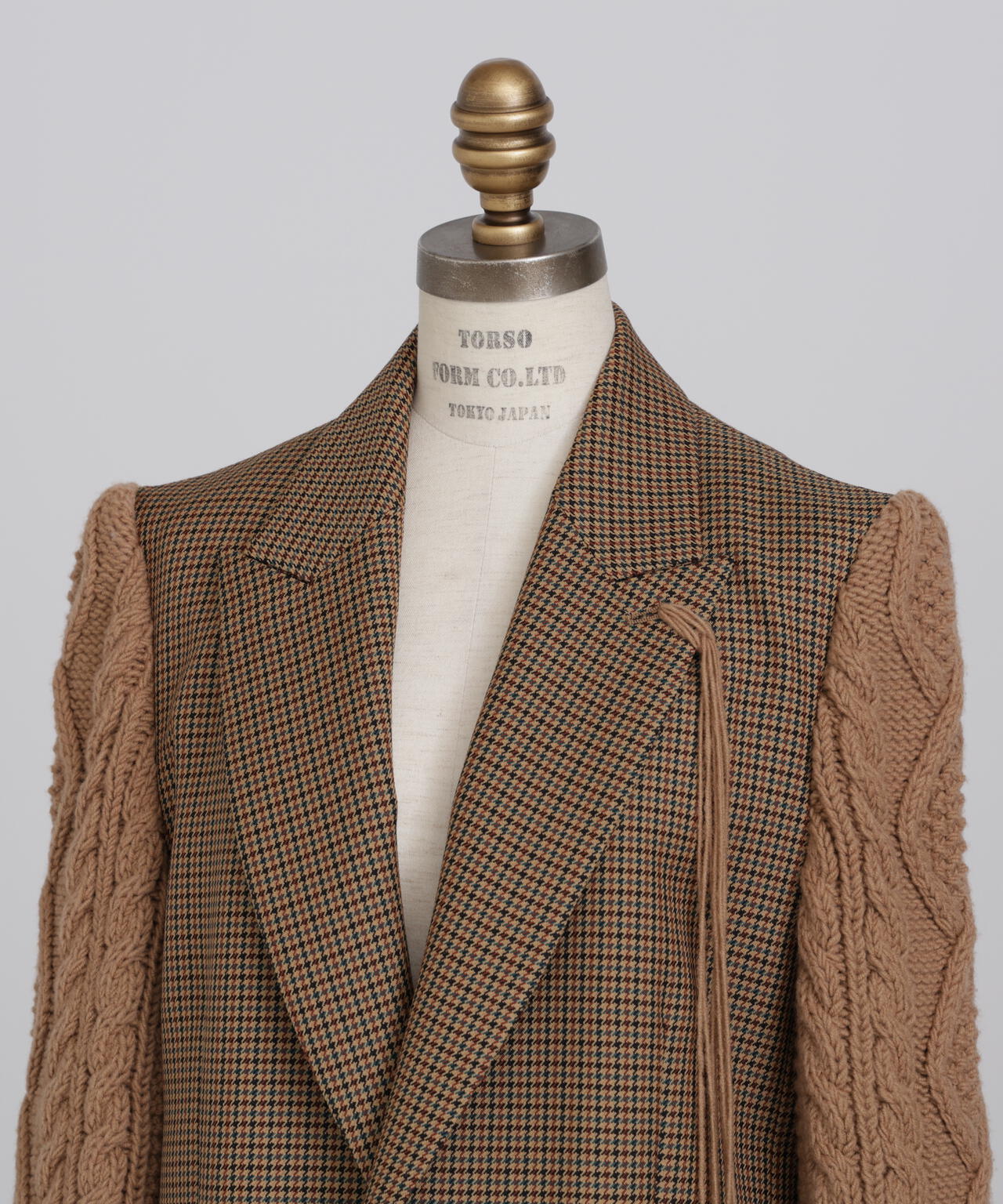 Cable Knit Sleeve Jacket