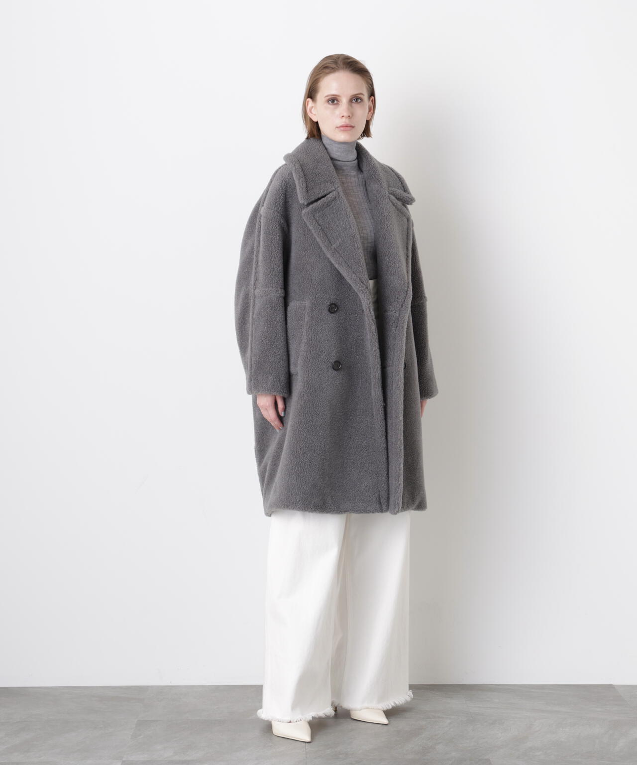 【Oggi 1月号掲載商品】New Silhouette Pea Coat