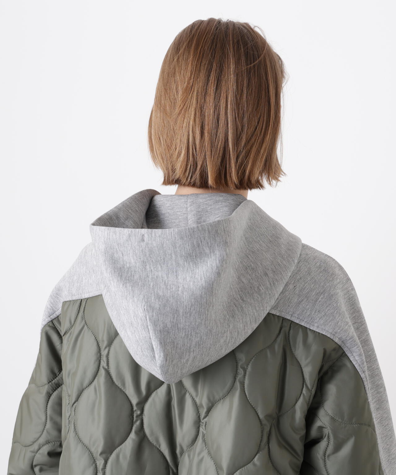 Quilted Combination Hoody