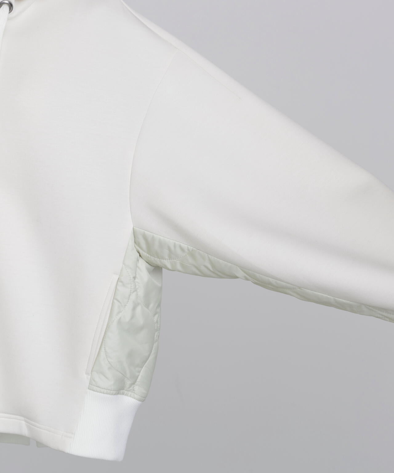 Quilted Combination Hoody