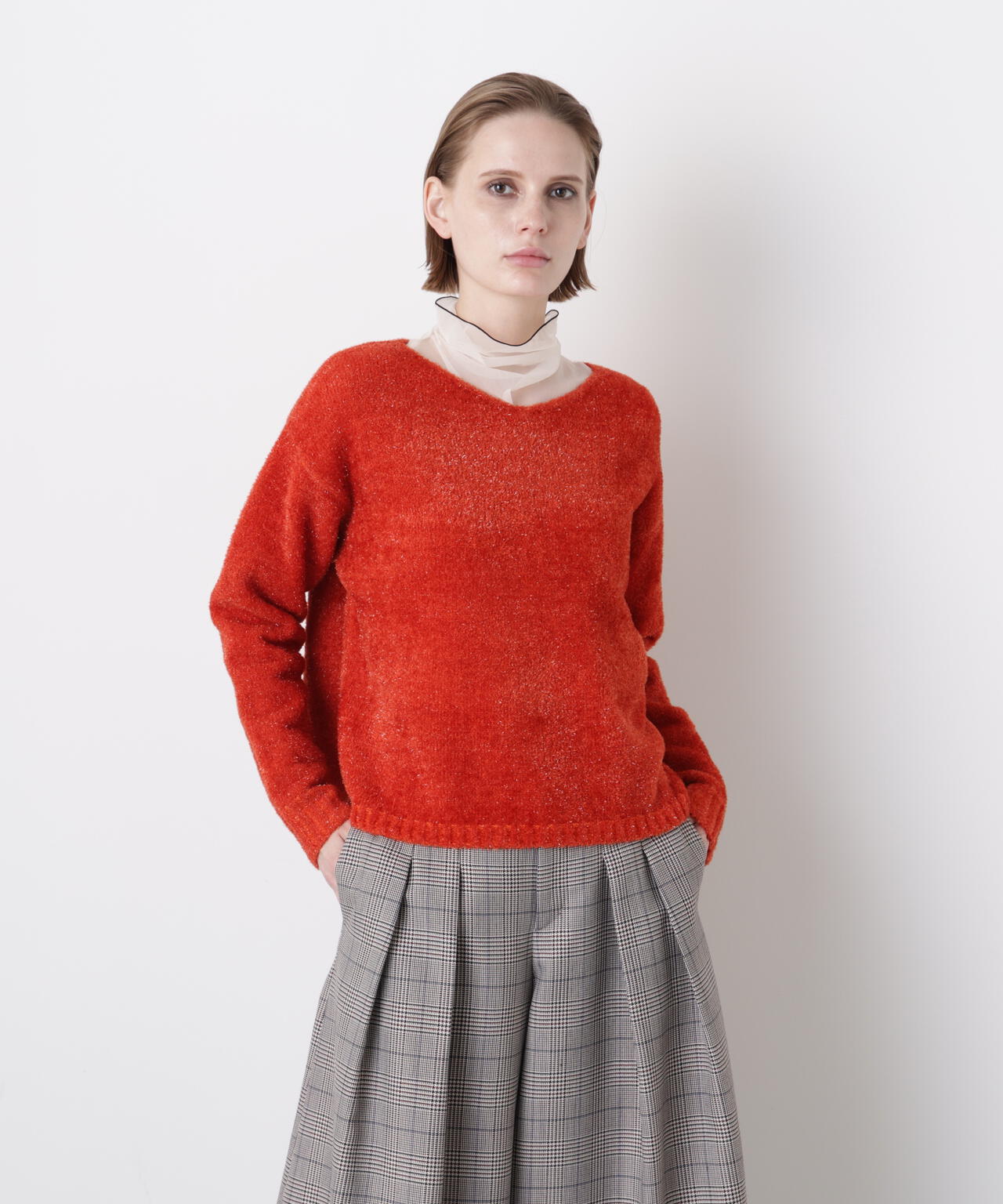 Glitter Yarn Pullover