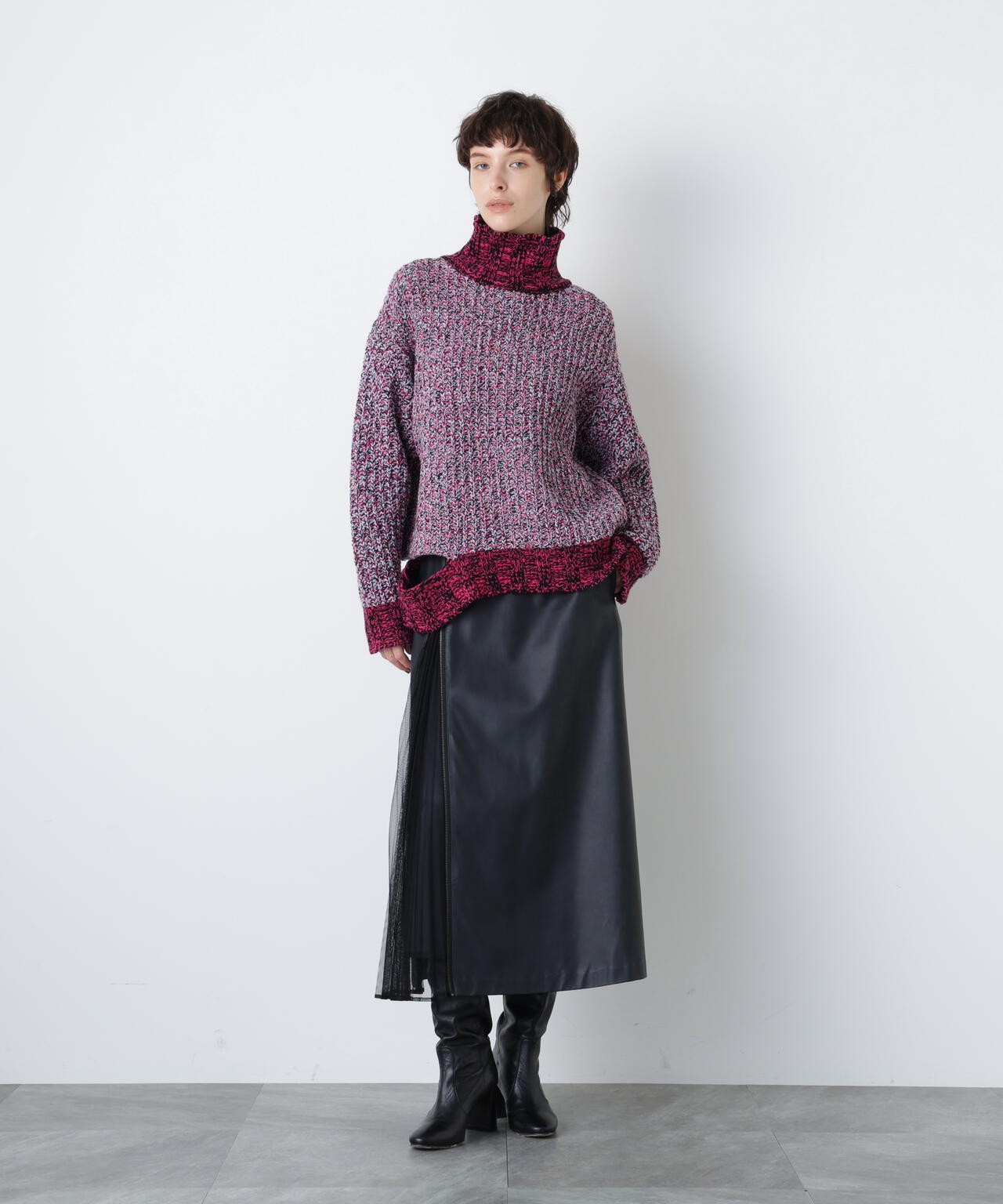 Mixed Color Yarn Pullover