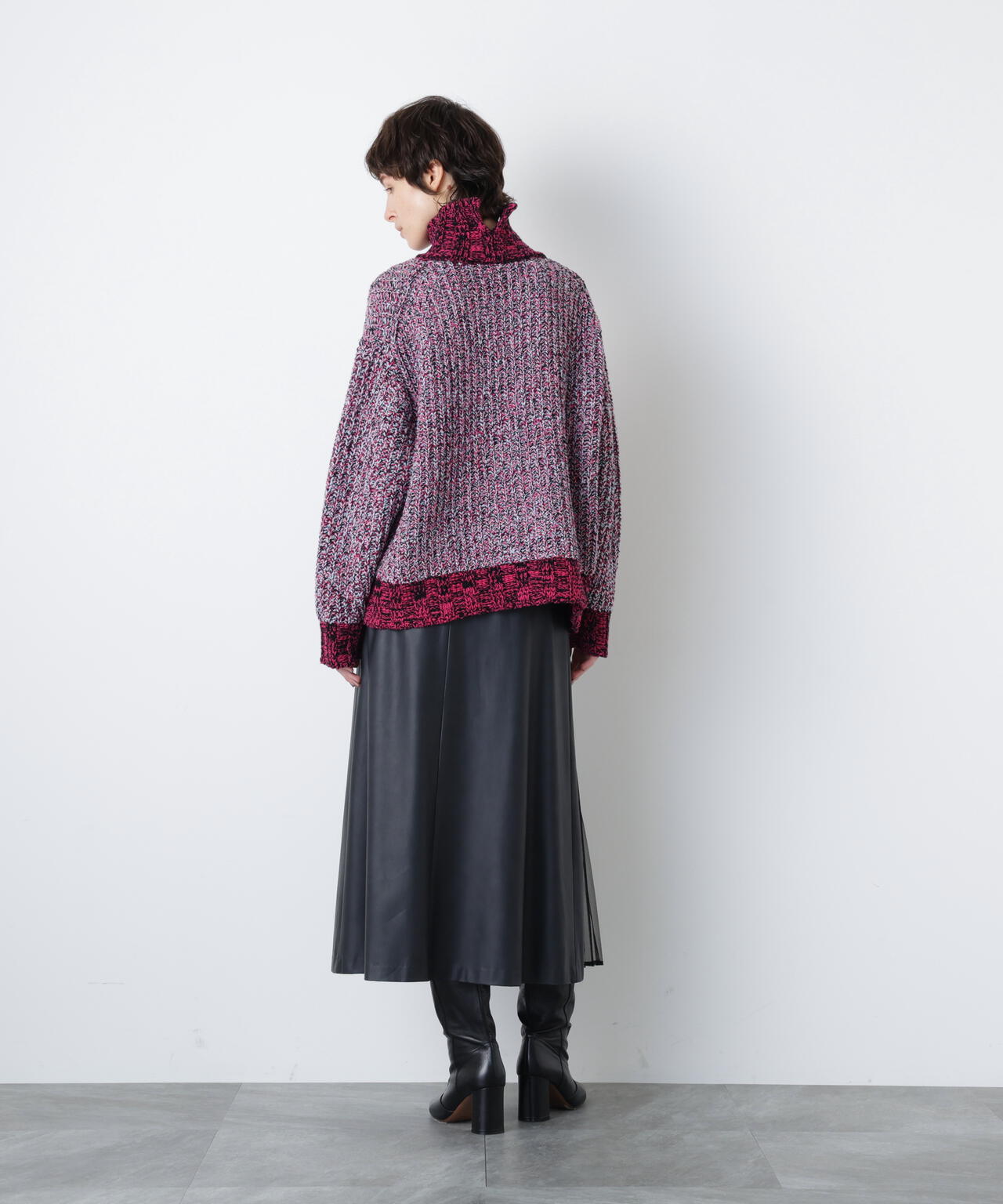 Mixed Color Yarn Pullover