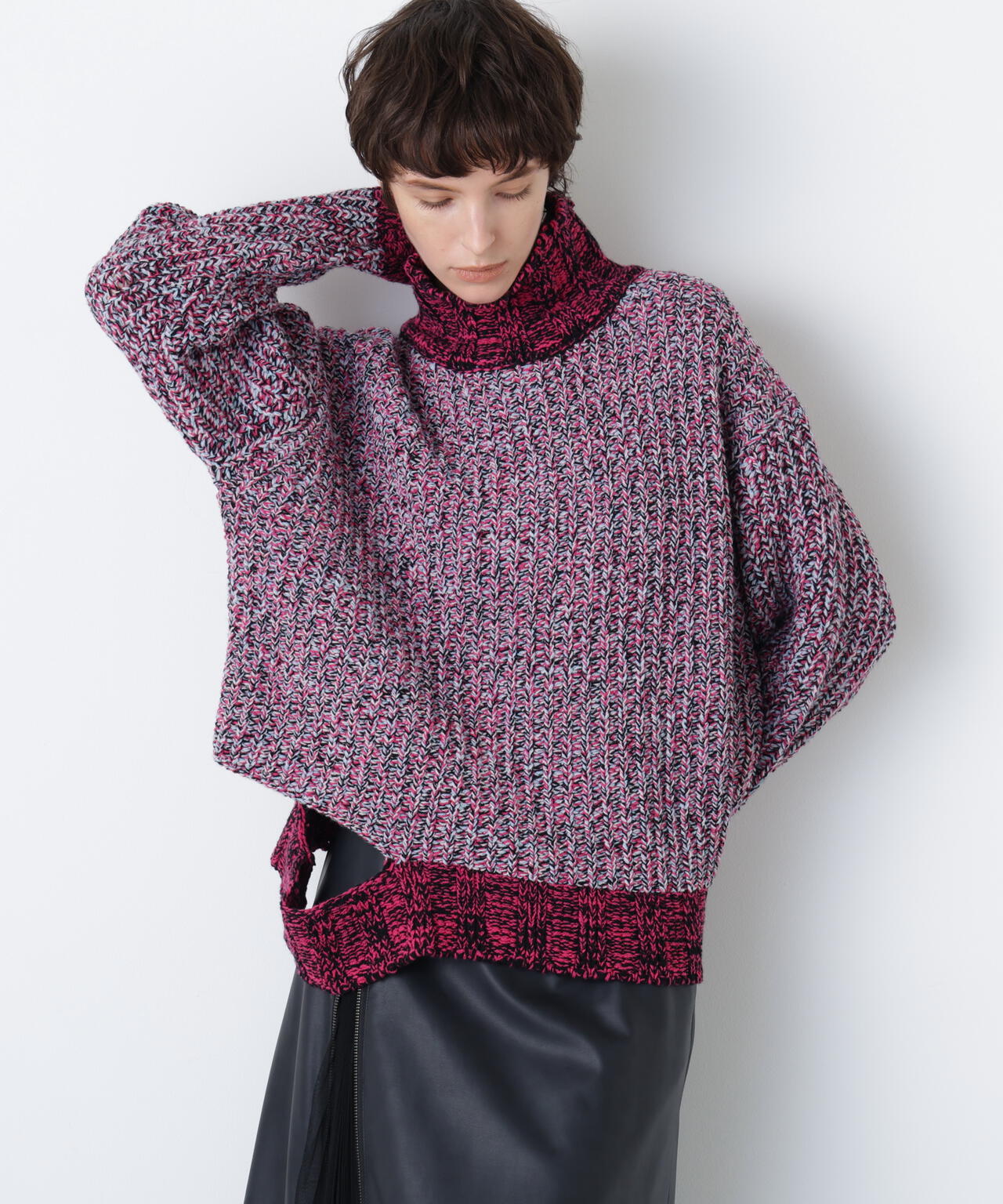 Mixed Color Yarn Pullover