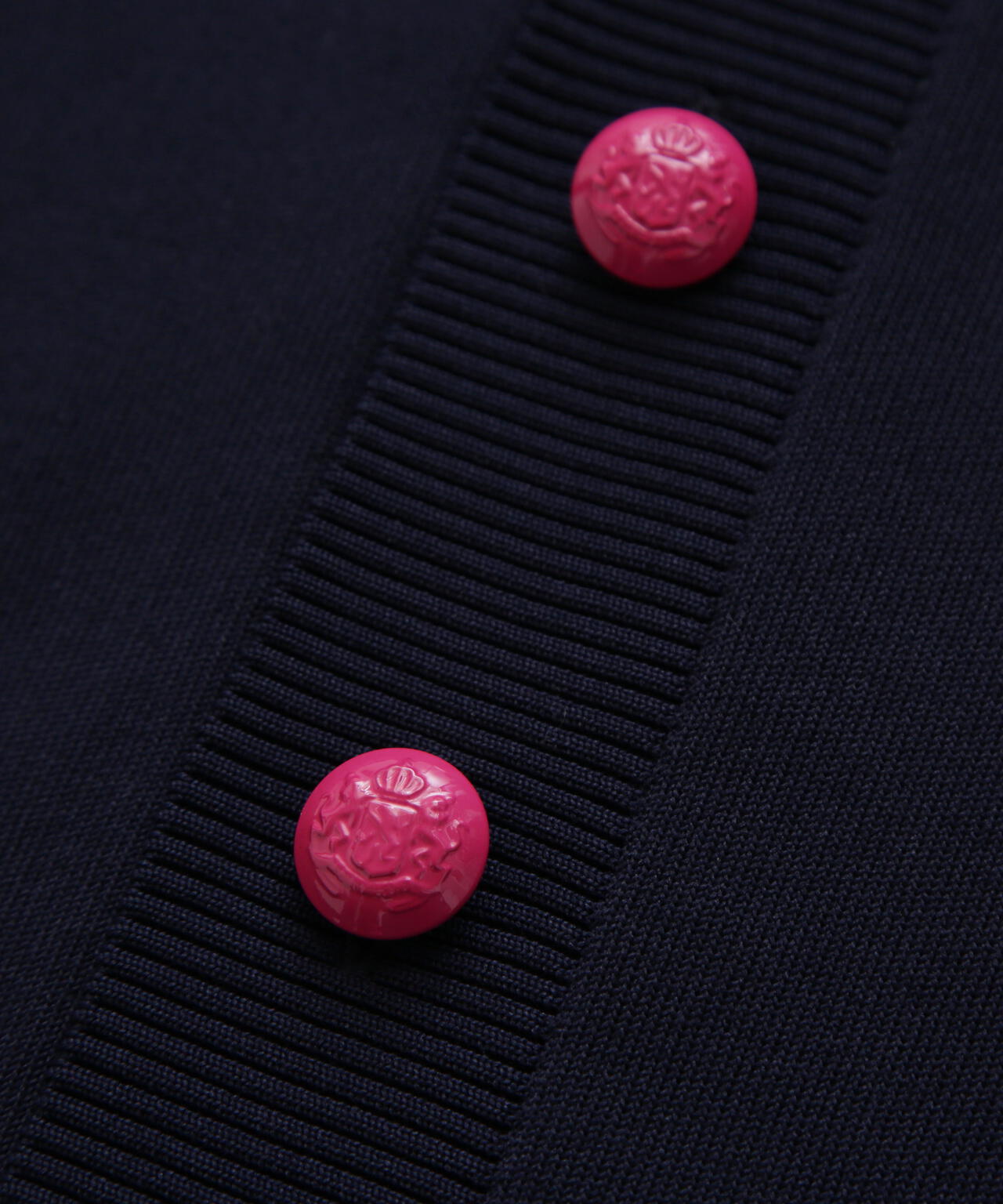 Painted Metal Button Cardigan