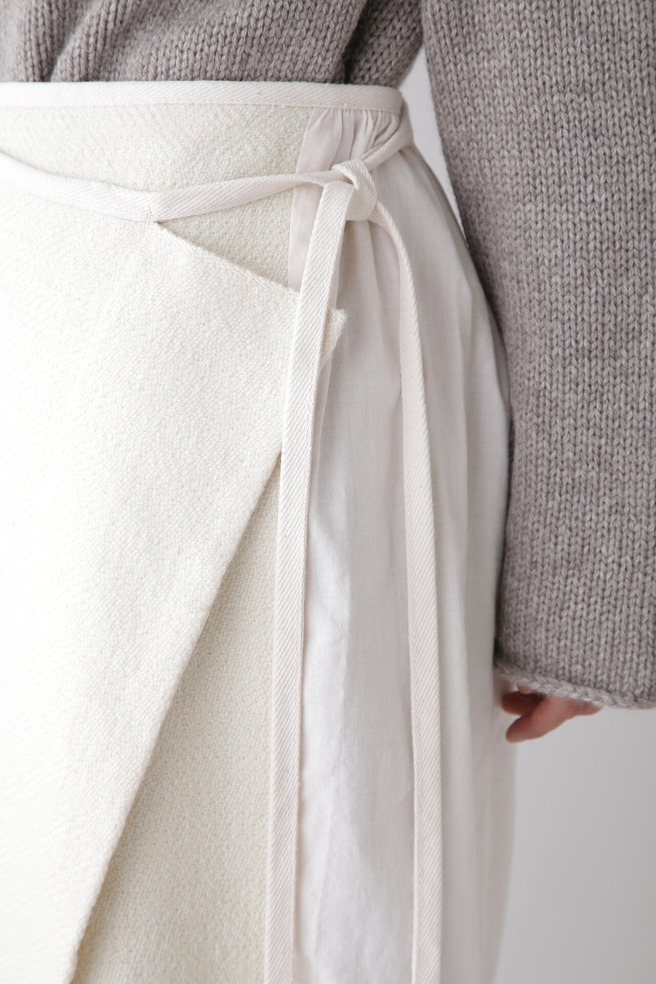 quitan / BHUTAN TEX WRAP SKIRT | THE LIBRARY（ザ ライブラリー