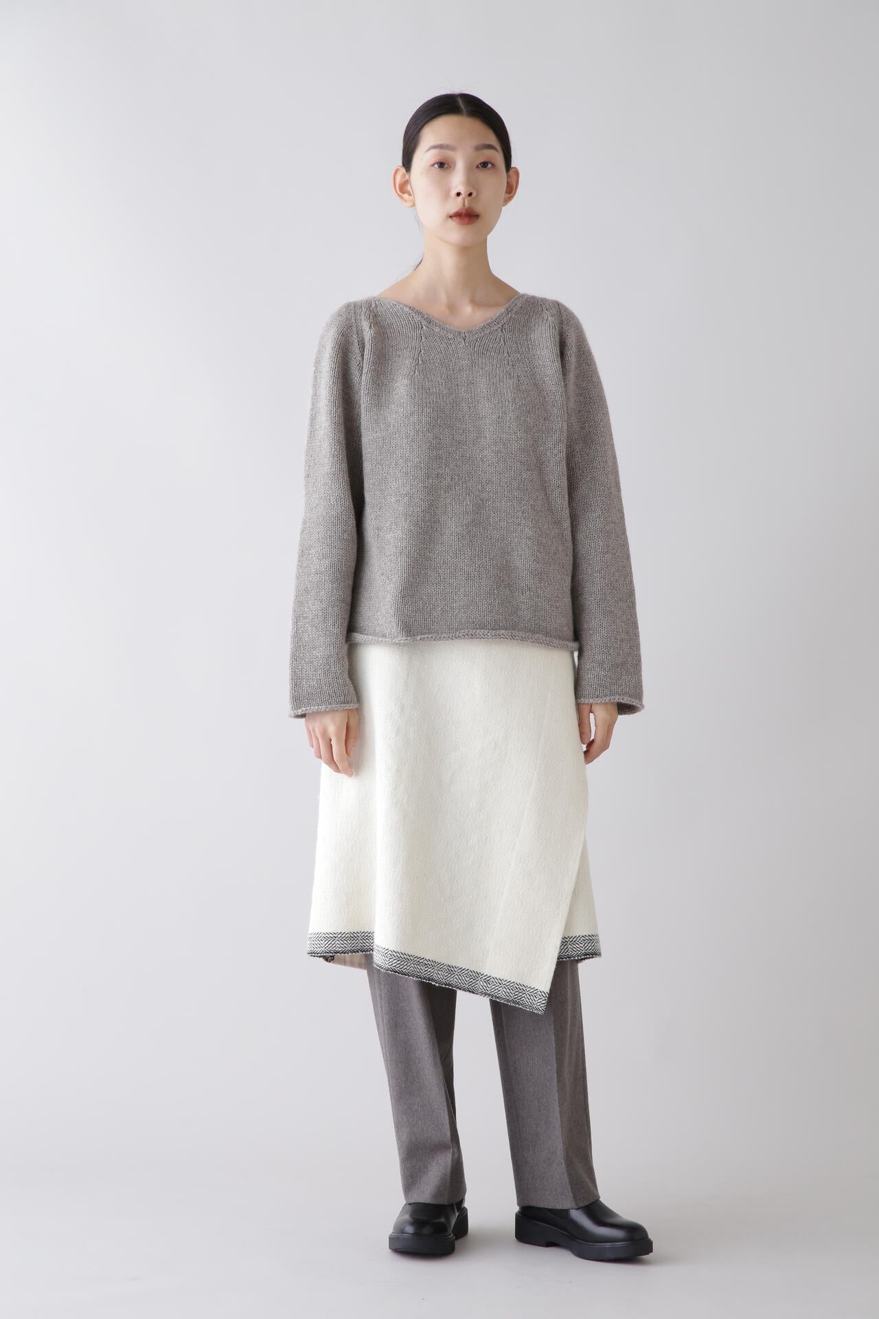 ＜quitan＞Wrap Skirt quitan / BHUTAN TEX WRAP SKIRT | THE LIBRARY（ザ ライブ