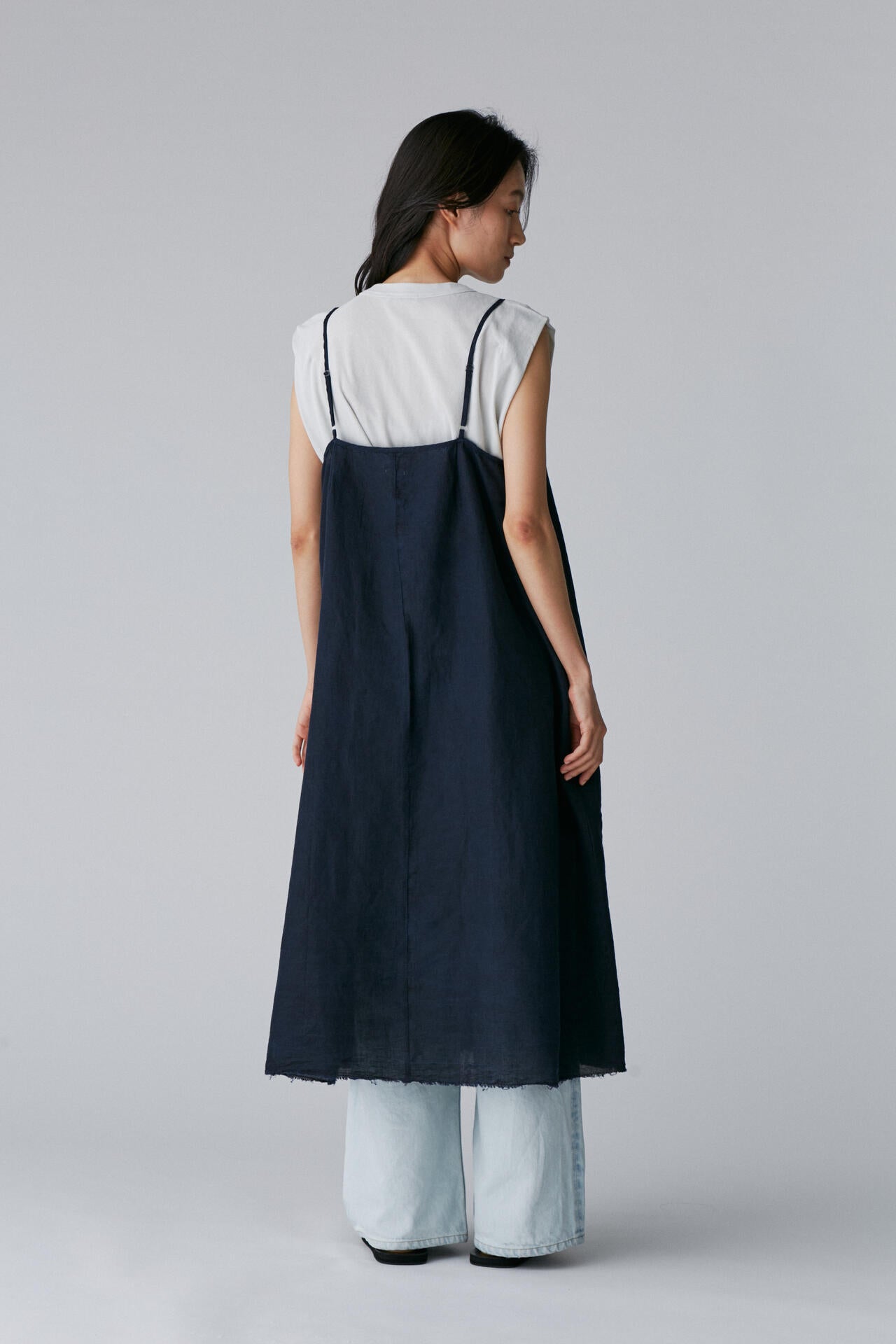 ［別注］quitan / LINEN KHADI SLIP DRESS
