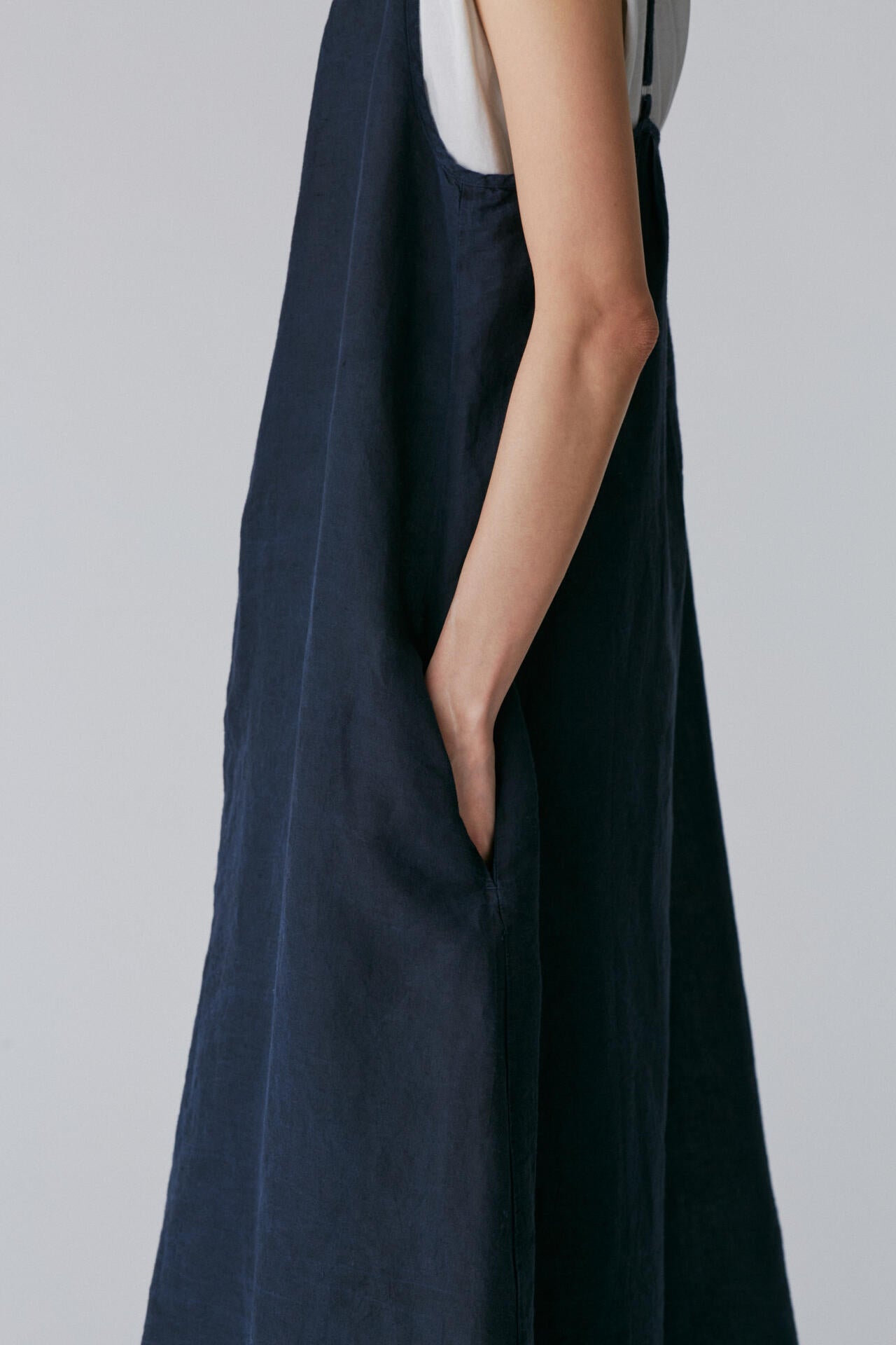 ［別注］quitan / LINEN KHADI SLIP DRESS