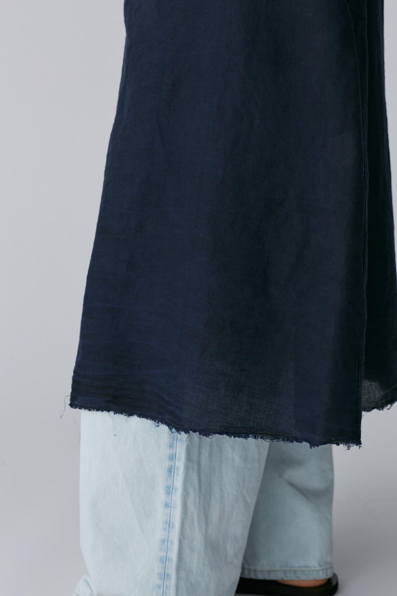 ［別注］quitan / LINEN KHADI SLIP DRESS