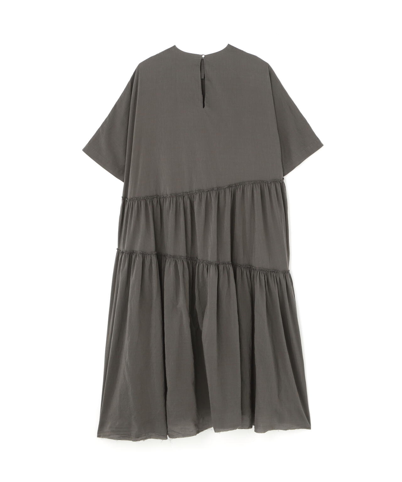 quitan / KHADI COTTON SILK SQUEESED TIRED DRESS