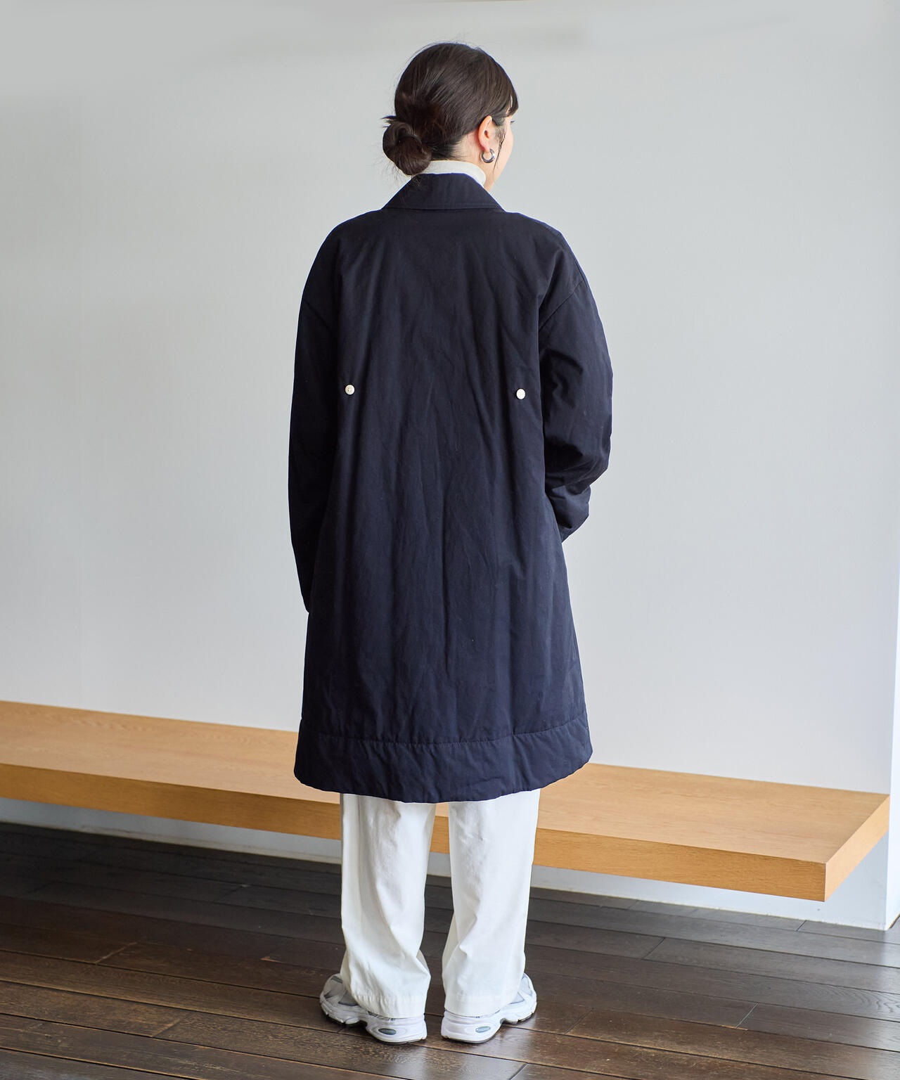 quitan / COTTON WEATHER CLOTH PADDED FROCK COAT | THE