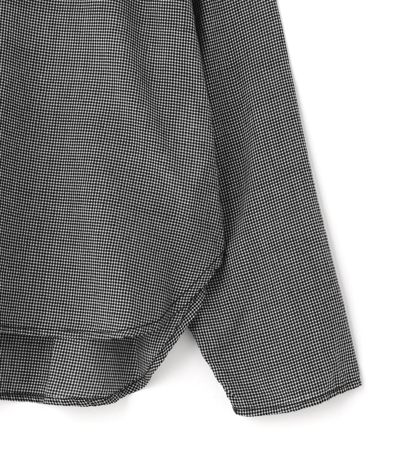 quitan / KHADI COTTON SILK RUFFLE COLLAR TOP