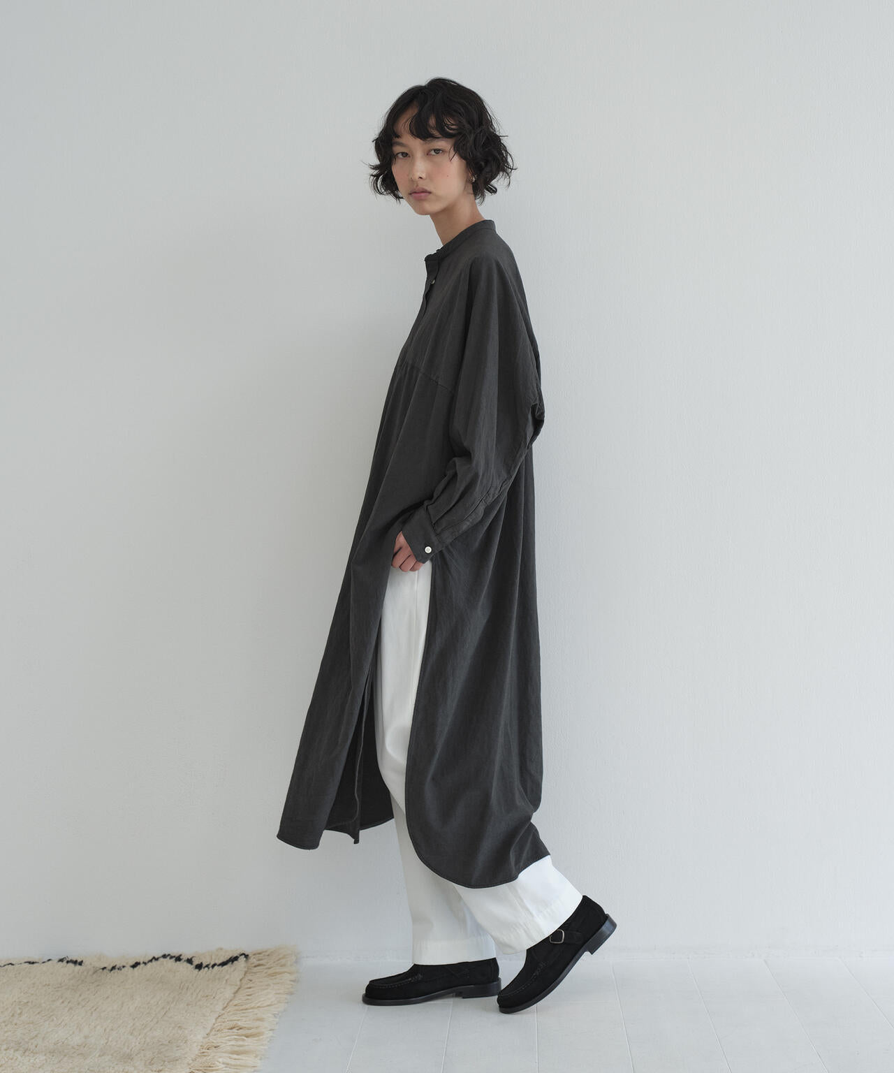 [別注] quitan / AO DAI LONG BAND COLLAR SHIRT