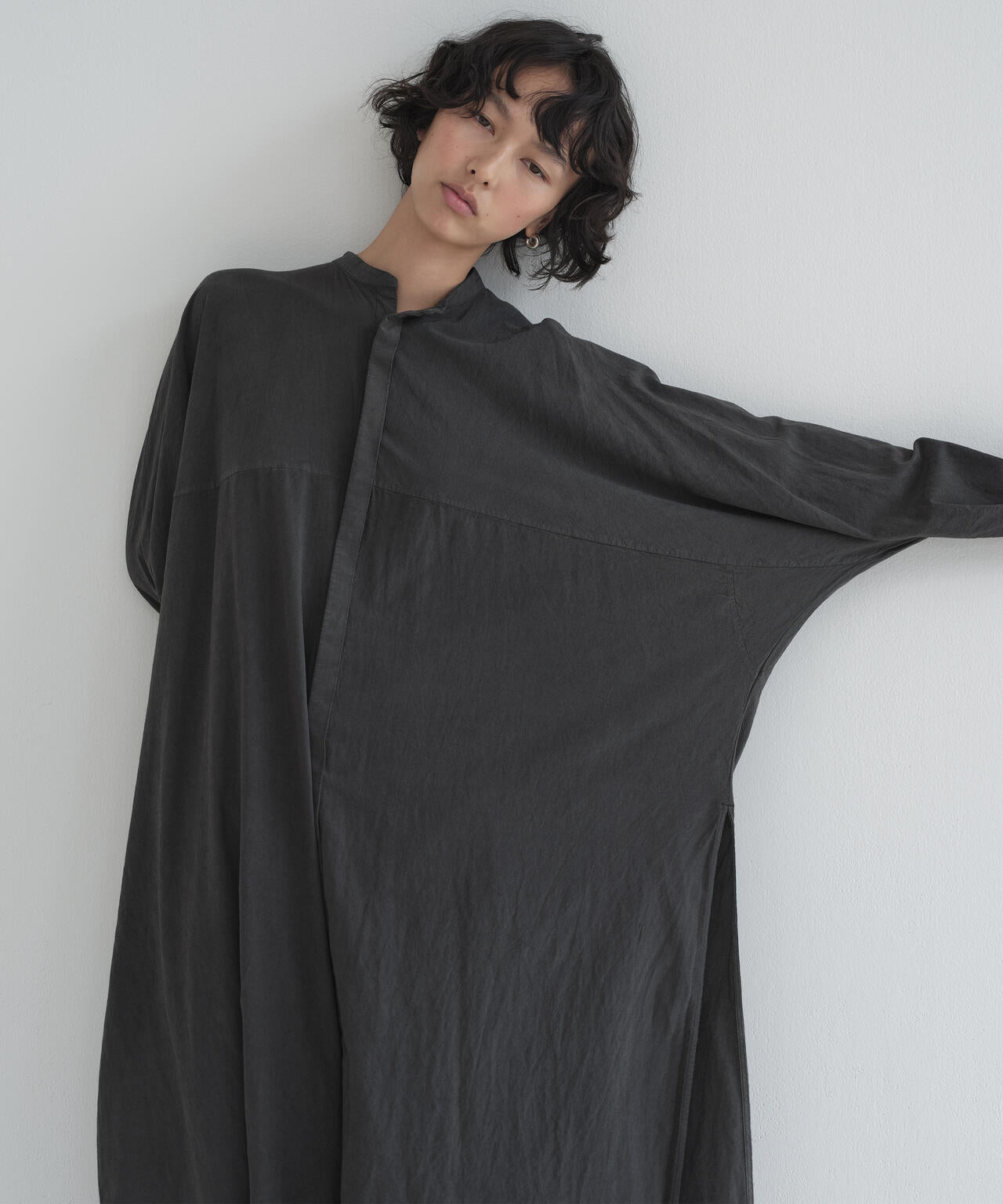 [別注] quitan / AO DAI LONG BAND COLLAR SHIRT