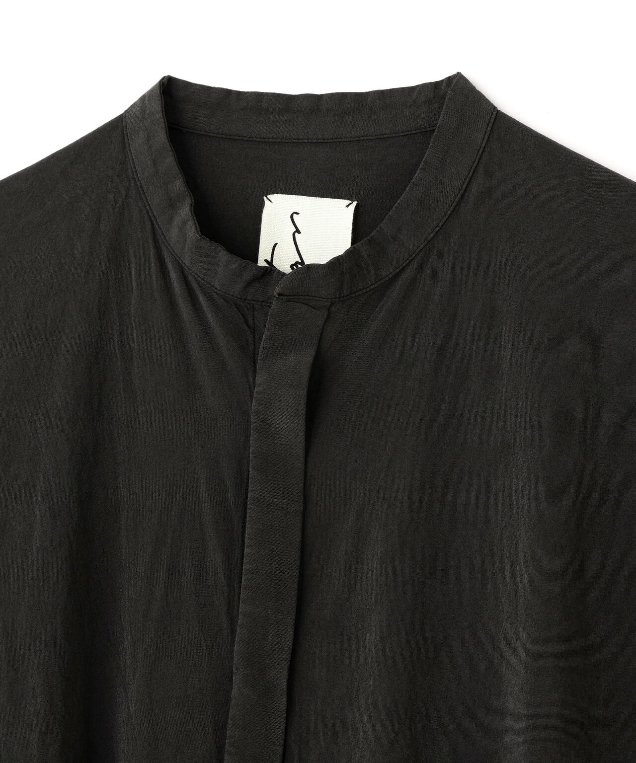 quitan バンドルダイ ギャザーブラウス ao dai shirt 別注] quitan / AO DAI LONG BAND COLLAR SHIRT | THE LIBRARY（ザ