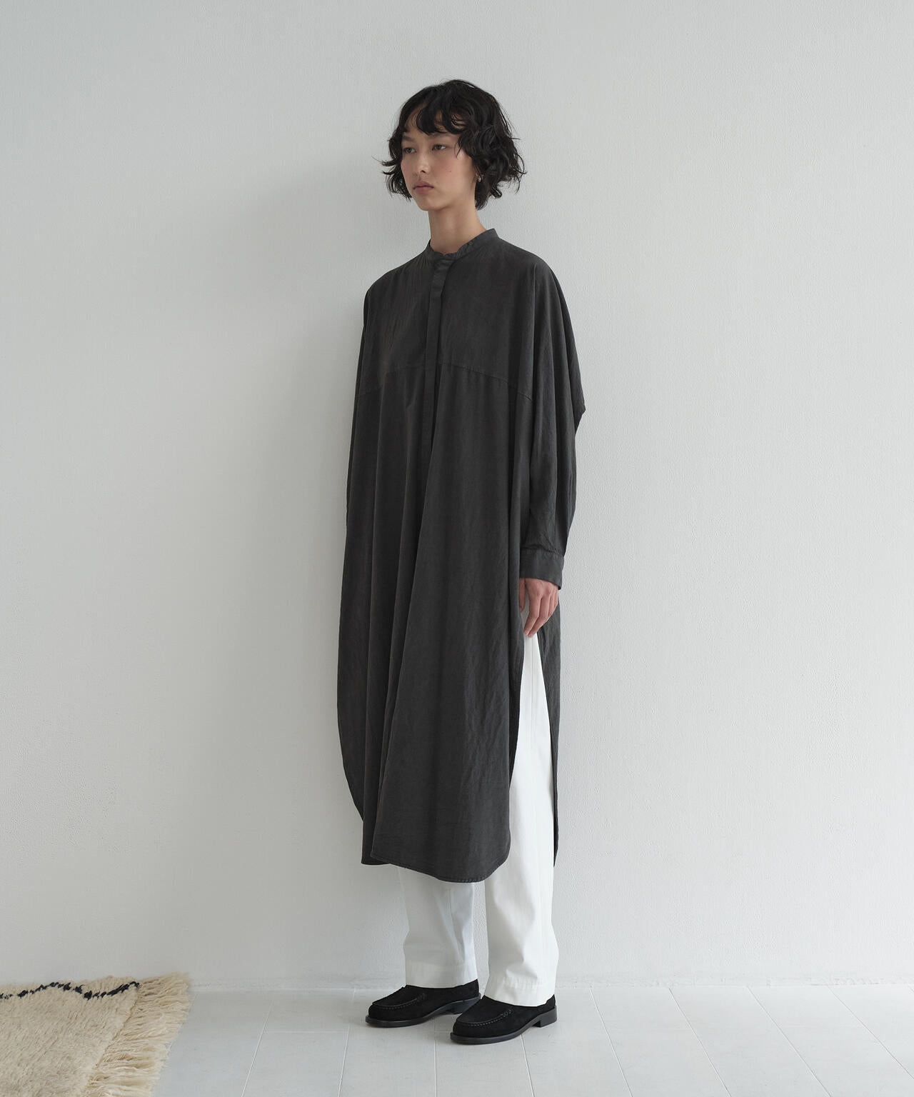 [別注] quitan / AO DAI LONG BAND COLLAR SHIRT