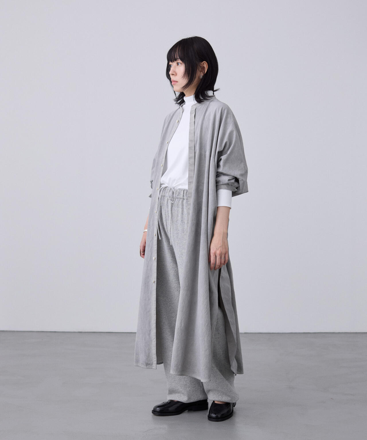 [別注] quitan / AO DAI LONG BAND COLLAR SHIRT