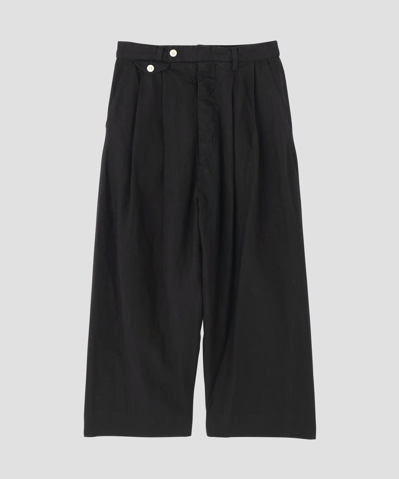 [別注]quitan / LINEN CANVAS WIDE CRICKET PANTS
