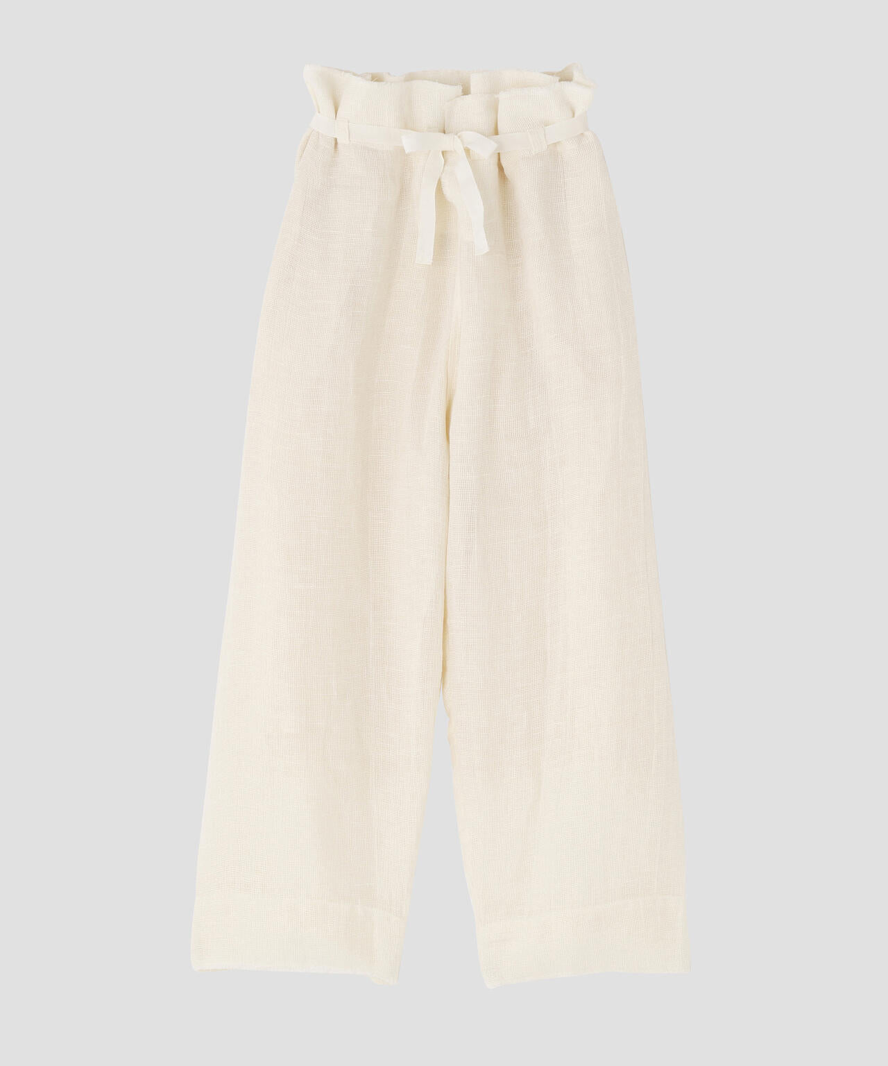 quitan / ORGANIC 56 LINEN SLUB LINEN BASKET FRENCH HOSPTAL PANTS