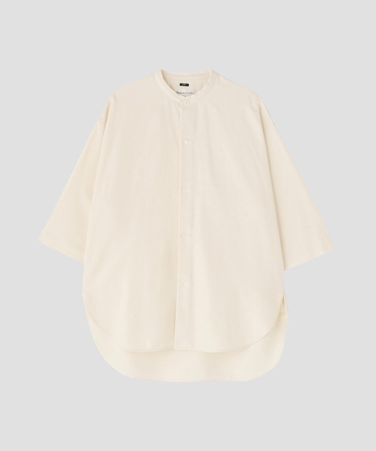 quitan / BAND COLLAR 3/4 SHIRT 'Watanabe Textile'