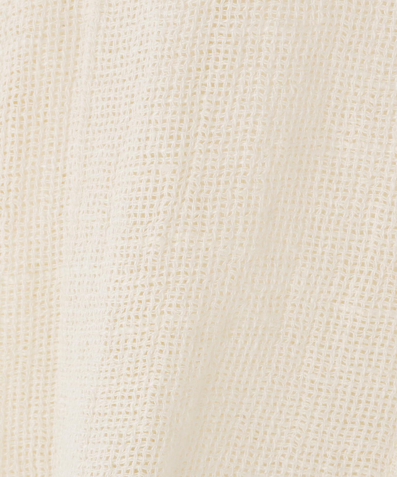 quitan / ORGANIC 56 LINEN SLUB LINEN BASKET OPEN COLLAR SHIRT