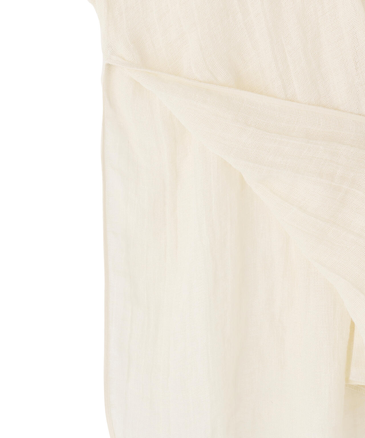 quitan / ORGANIC 56 LINEN SLUB LINEN BASKET AO DAÏ B/C LONG SHIRT