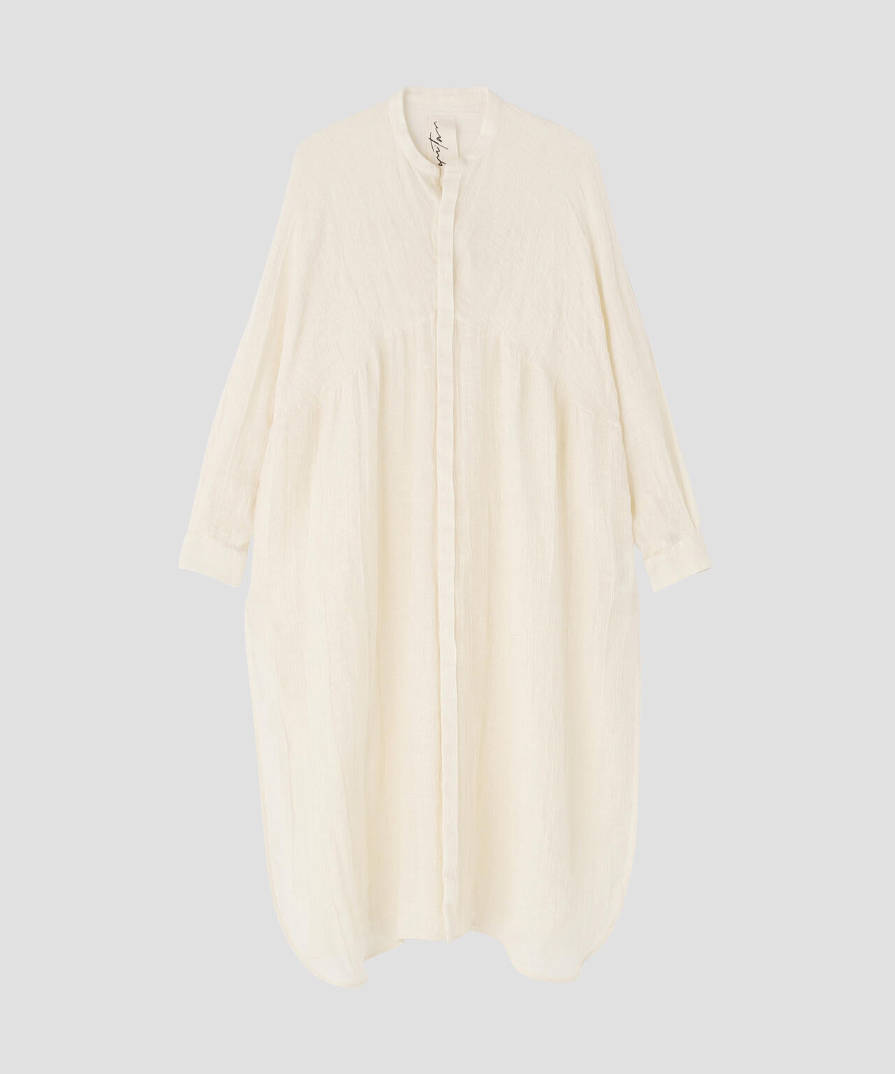 quitan / ORGANIC 56 LINEN SLUB LINEN BASKET AO DAÏ B/C LONG SHIRT