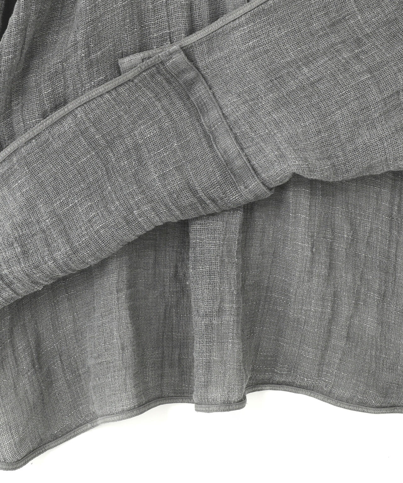 quitan / ORGANIC 56 LINEN SLUB LINEN BASKET AO DAÏ B/C LONG SHIRT