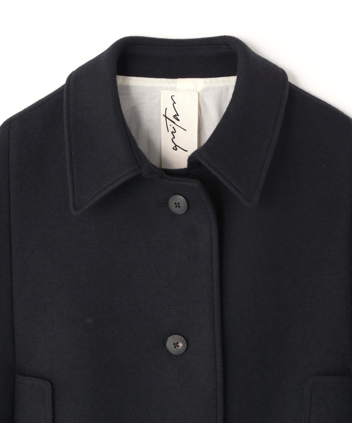 quitan / DOUBLE MELTON PONCHO COAT
